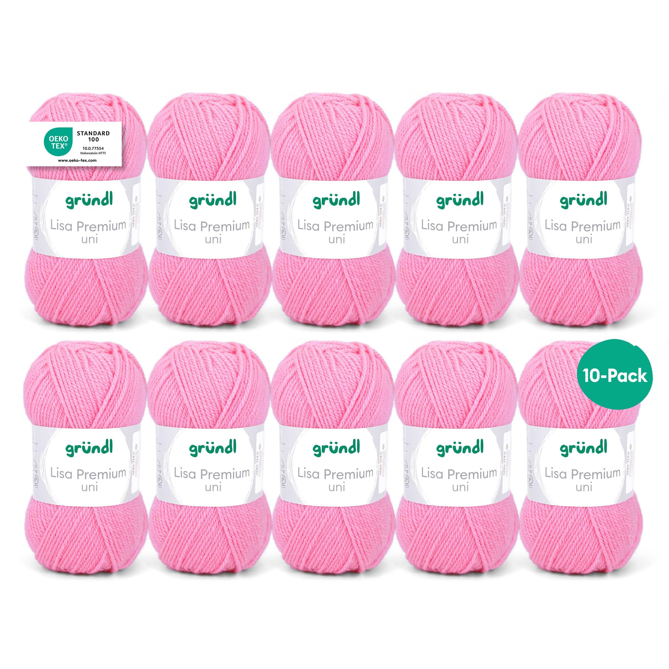Grundl Lisa Premium uni 50g - Rose 31 -Pack of 10
