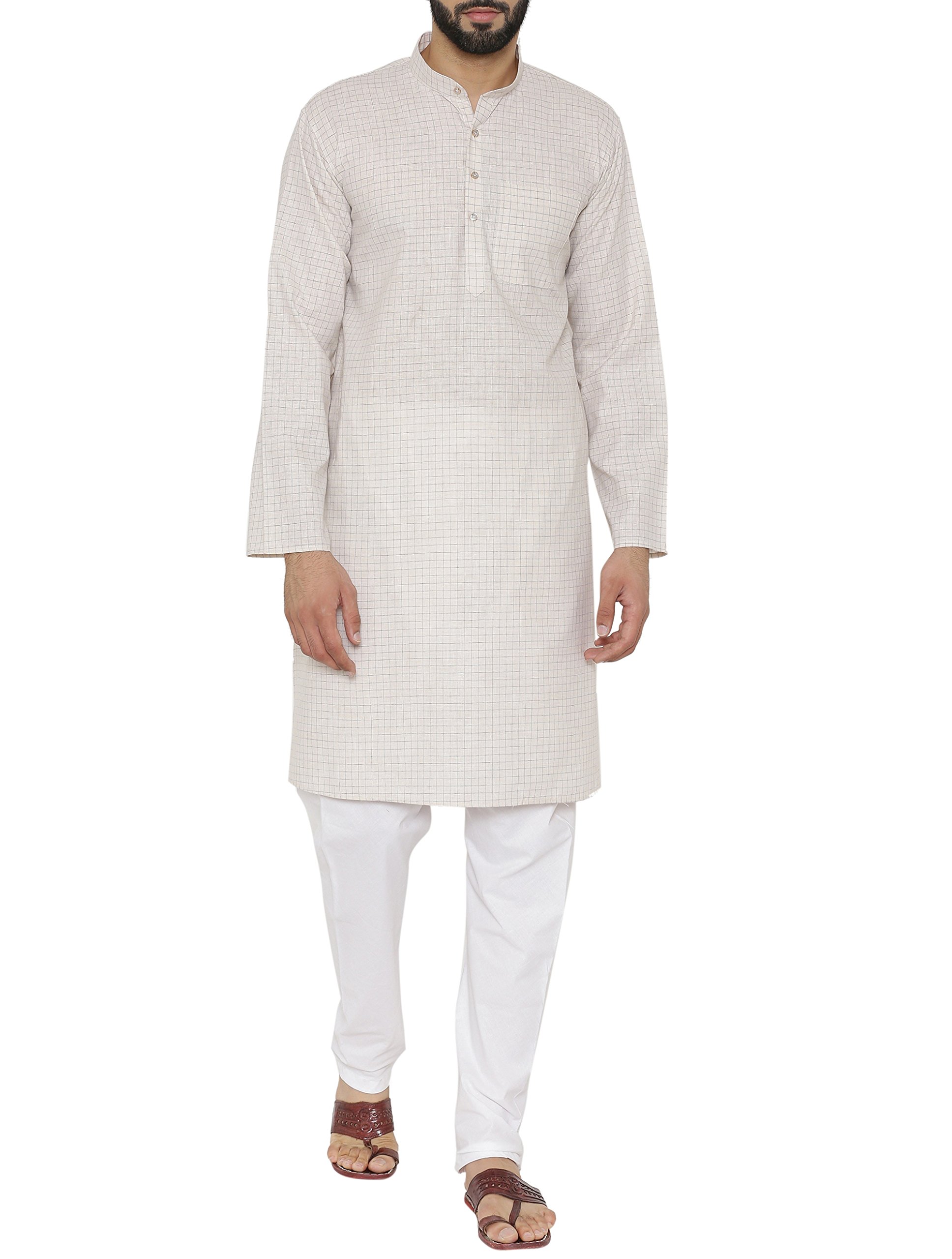 wintage Men's Linen Cotton Rich Tailored Fit Party/Festive Indian Kurta Pajama Pyjama Sleep Sets-picture-36