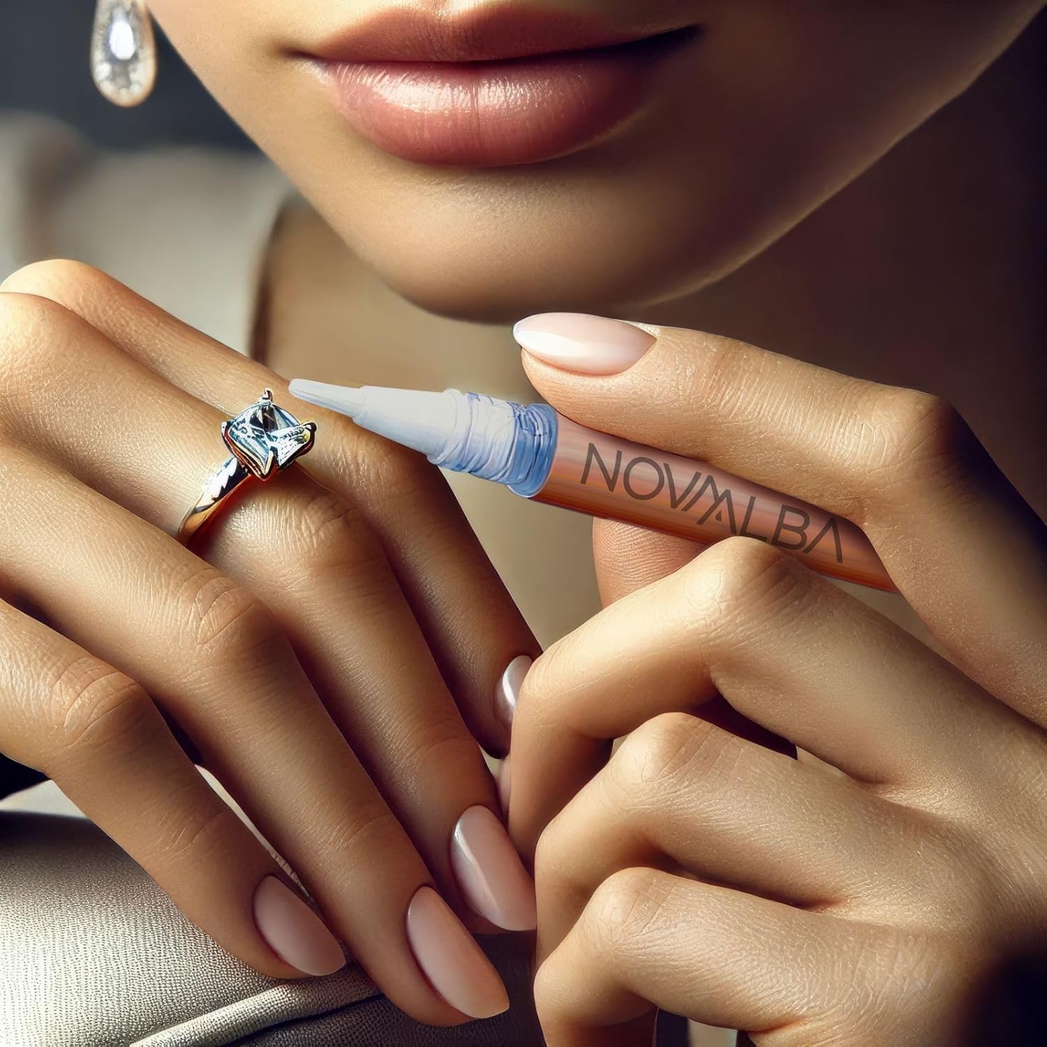 Jewelry Cleaner Pen 3Pens & 3Clothes, Diamond Dazzle Stick & Bling Brush for Rings Necklace Bracelet, Portable Travel Kit with Polishing Cloths, Perfect Wedding/Bridal Gift Bride & Bridesmaids