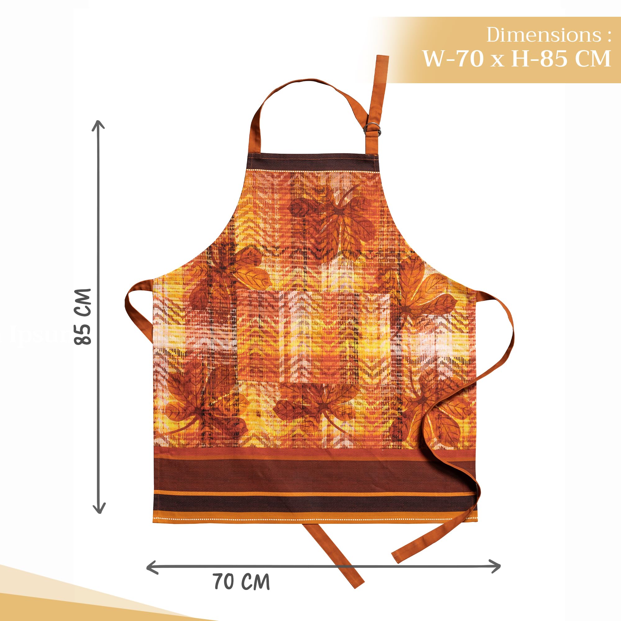 Maison d' Hermine 100% Cotton Apron for women with Pocket Kitchen Chef Autumn Apron for Men Cooking Gardening Server Waitress Maid - Image 4