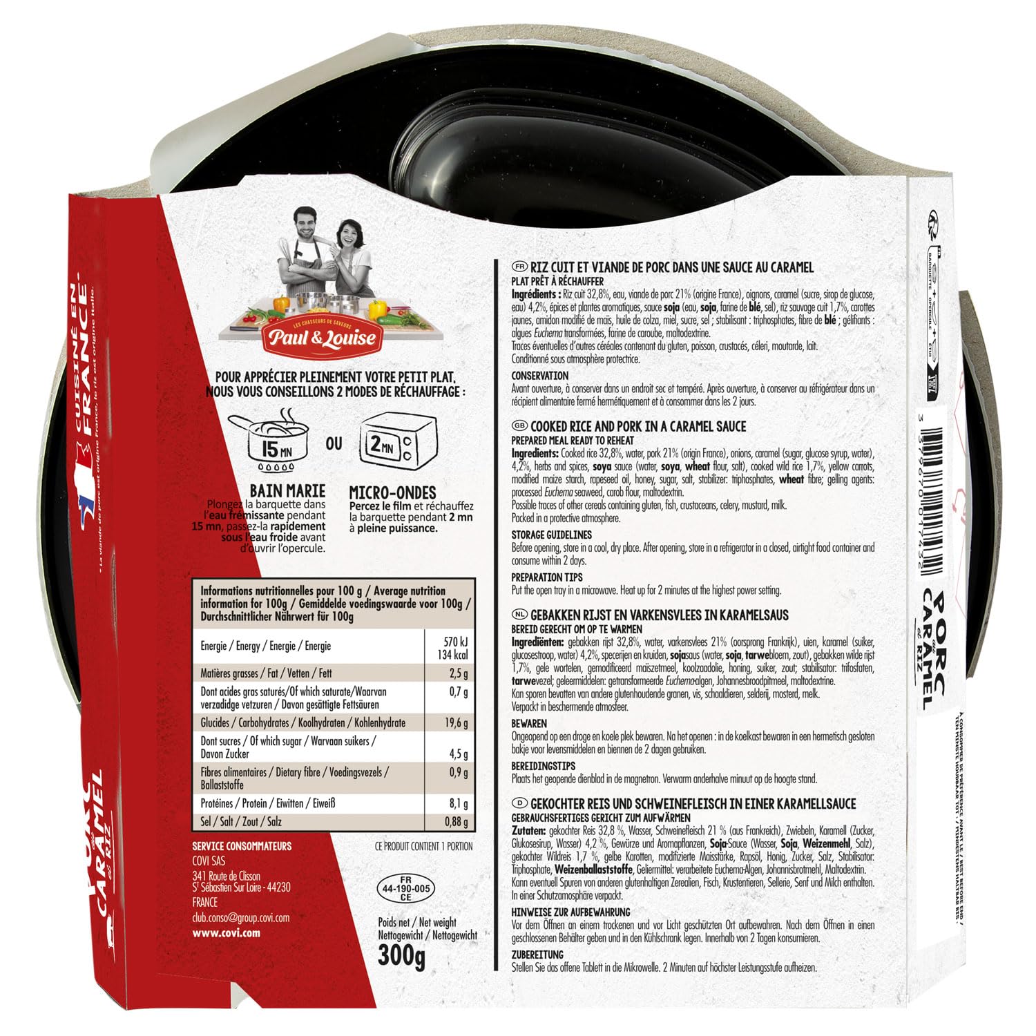 Box Découverte Paul & Louise – 8 plats cuisinés - Recettes Exotiques - Longue Conservation - Viande Origine France - Prêt en 2 Minutes - Box repas - Pratique