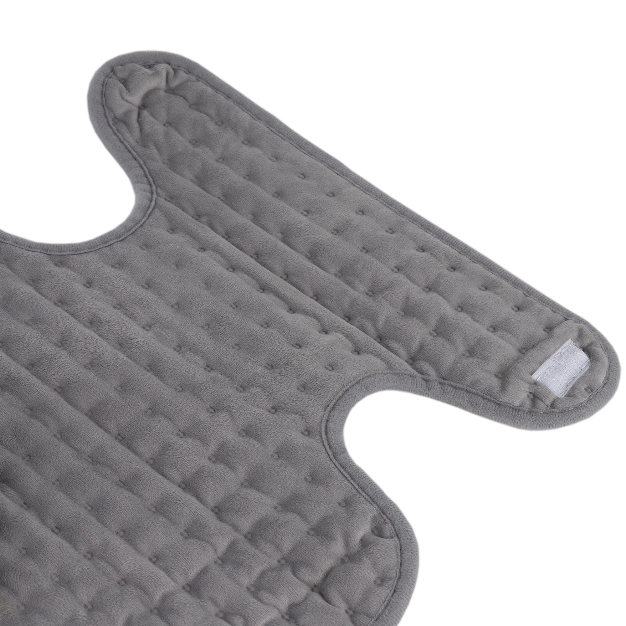 Cofan Cuscino termico elettrico per cervicale | Dimensioni: 65 x 38 cm | Colore: grigio | Allevia i dolori cervicali
