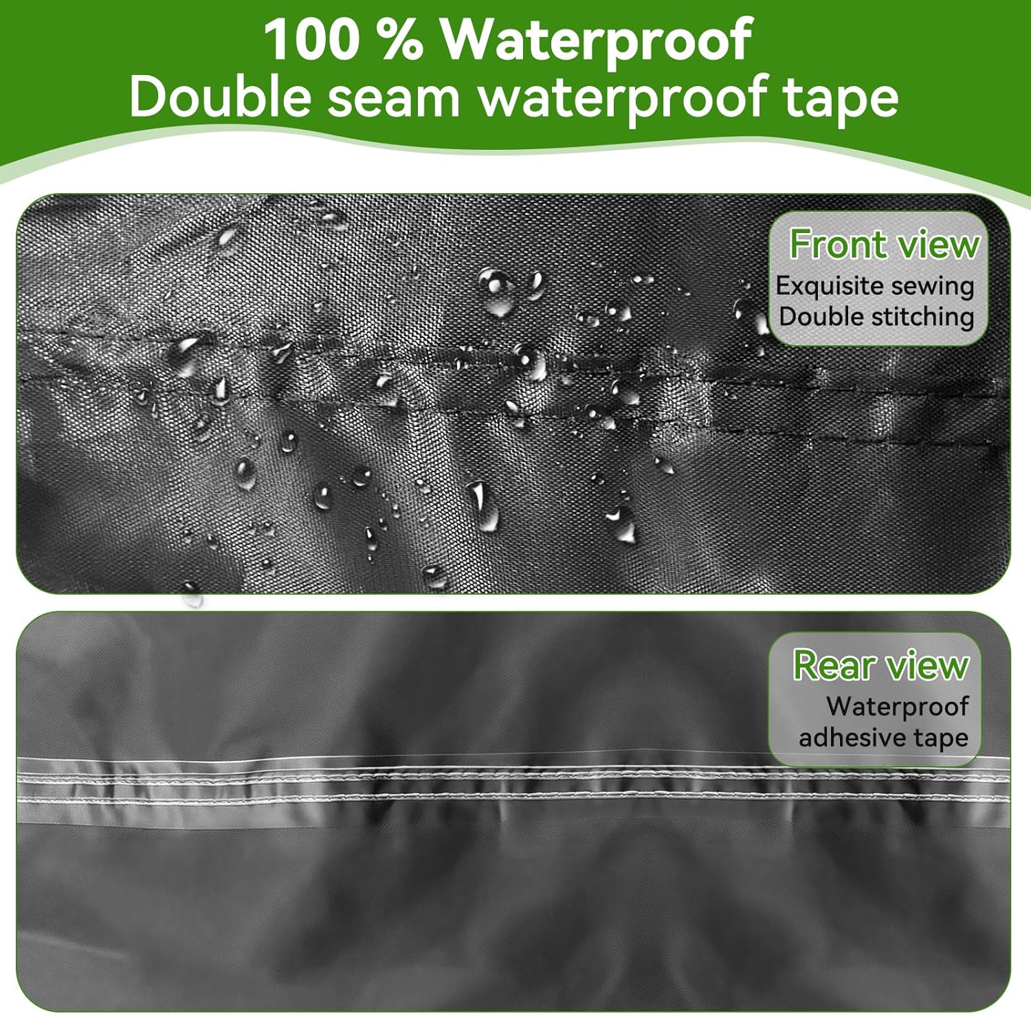 CDIYTOOL Hanging Porch Swing Cover 600D Oxford Cloth Waterproof Outdoor Hanging Swing Chair Cover for Patio Garden Swing Chair (61" L x 28" W x 20/27" H)