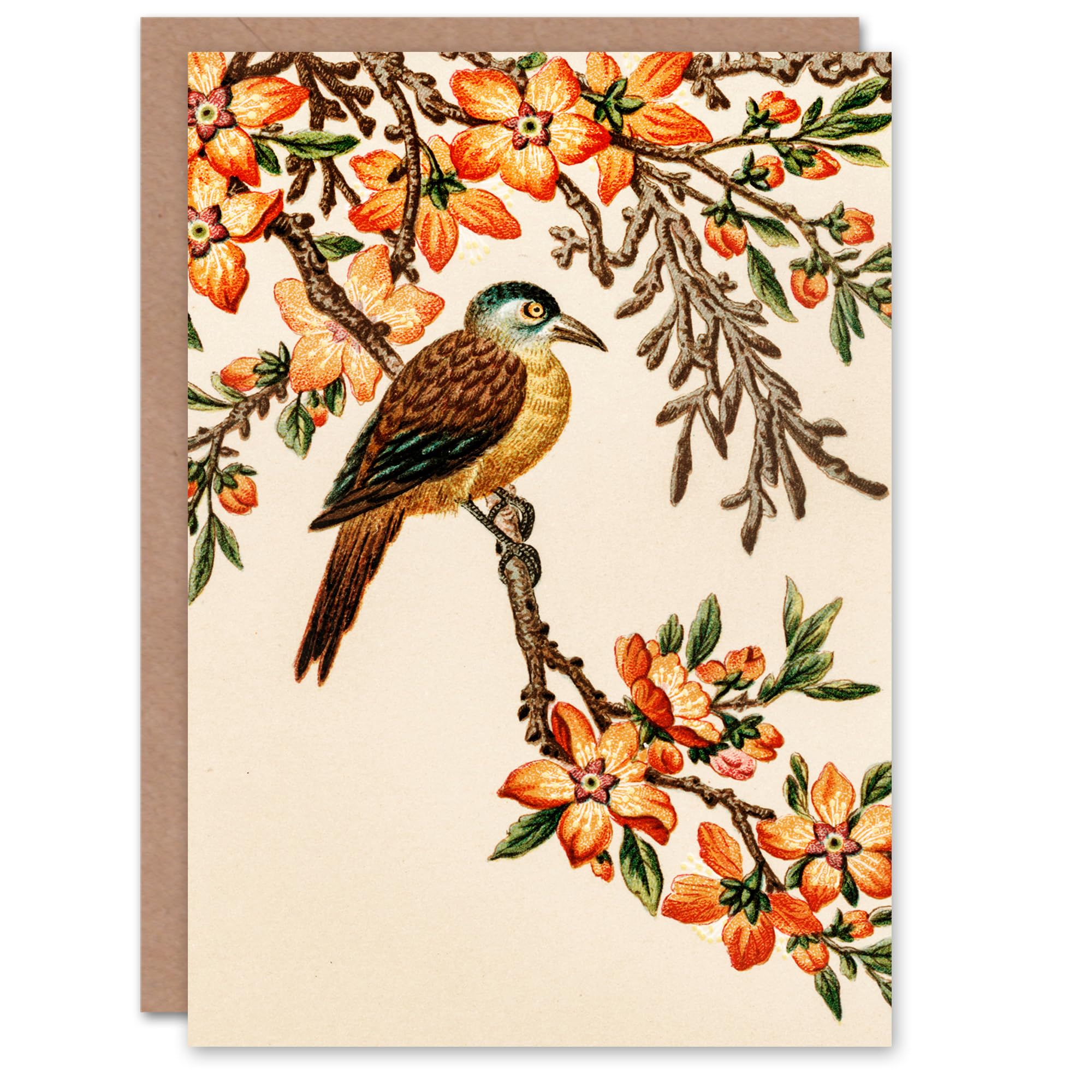 Artery8 Albert Racinet Art Card Birds Flowers Chinese Pattern Detail