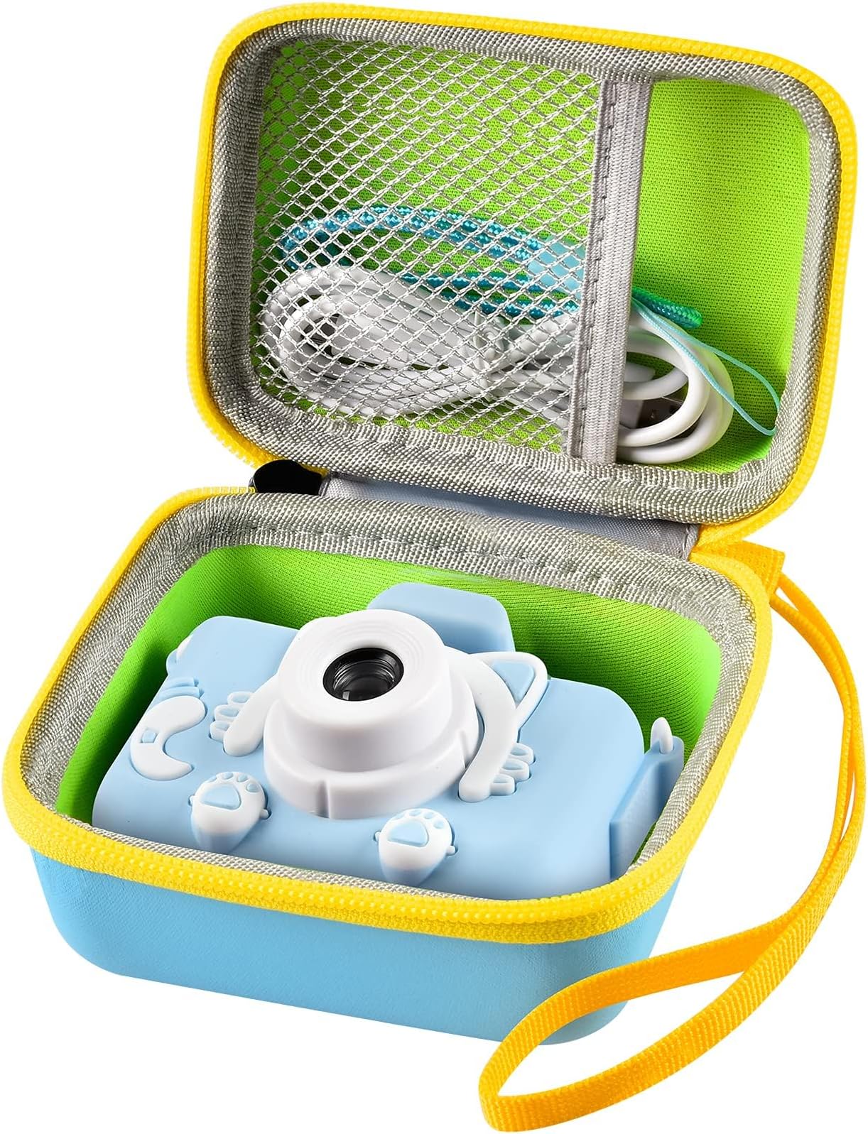 ANKHOH Camera Case for Seckton/for Desuccus/for PROGRACE/for Rindol/for GKTZ/for Dylanto/for GPOSY/for OZMI Kids Digital Camera, Kid Camcorder Storage Box Cable Accessory-Bag Only(Skyblue)
