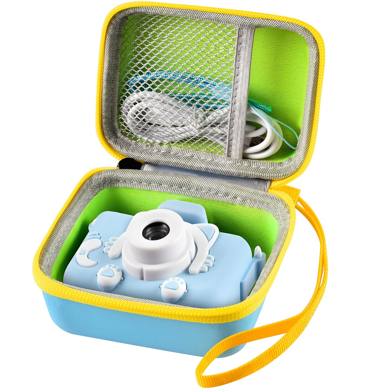 ANKHOH Camera Case for Seckton/for Desuccus/for PROGRACE/for Rindol/for GKTZ/for Dylanto/for GPOSY/for OZMI Kids Digital Camera, Kid Camcorder Storage Box Cable Accessory-Bag Only(Skyblue)