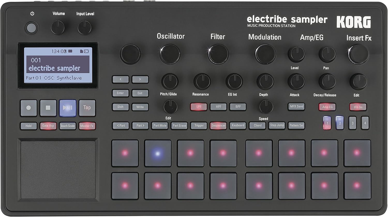 Korg Electribe Synth In Emx Blue with V2.0 Software ELECTRIBE2BL