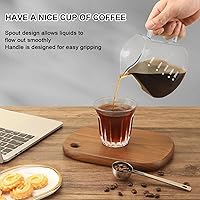 Vista 4 de Mongdio Pour Over Coffee Maker, 20 oz High-Heat Borosilicate Glass Coffee Maker with 100pcs Paper Filters, 5 in 1 Drip Coffee Maker Set for Home