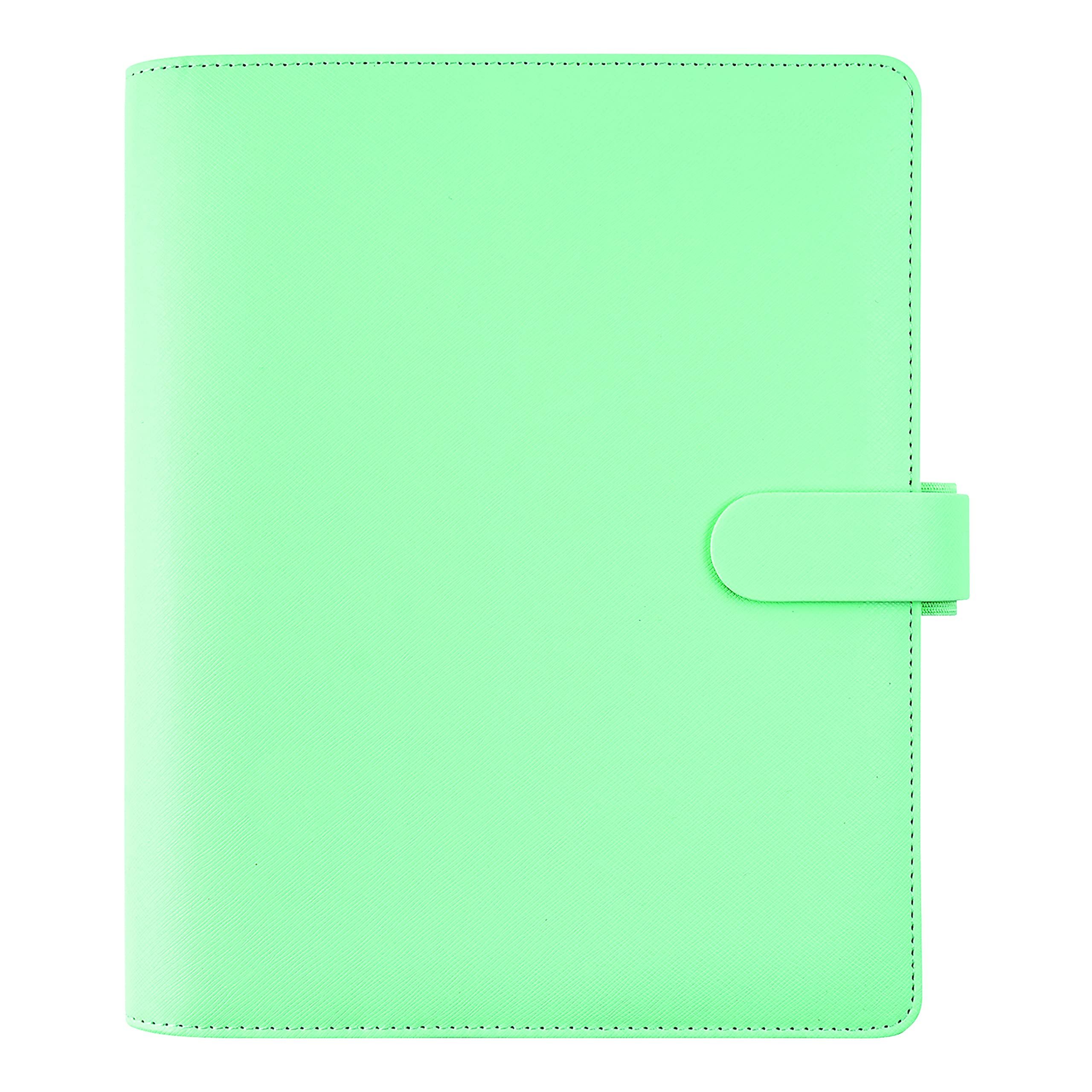 Filofax Saffiano Organizer A5 Größe Neo Mint - Cross-Grain, Lederoptik, Sechs Ringe, Wochenansicht, Kalender 2022 (C028802-22) 5.75 inches X 8.25 inches