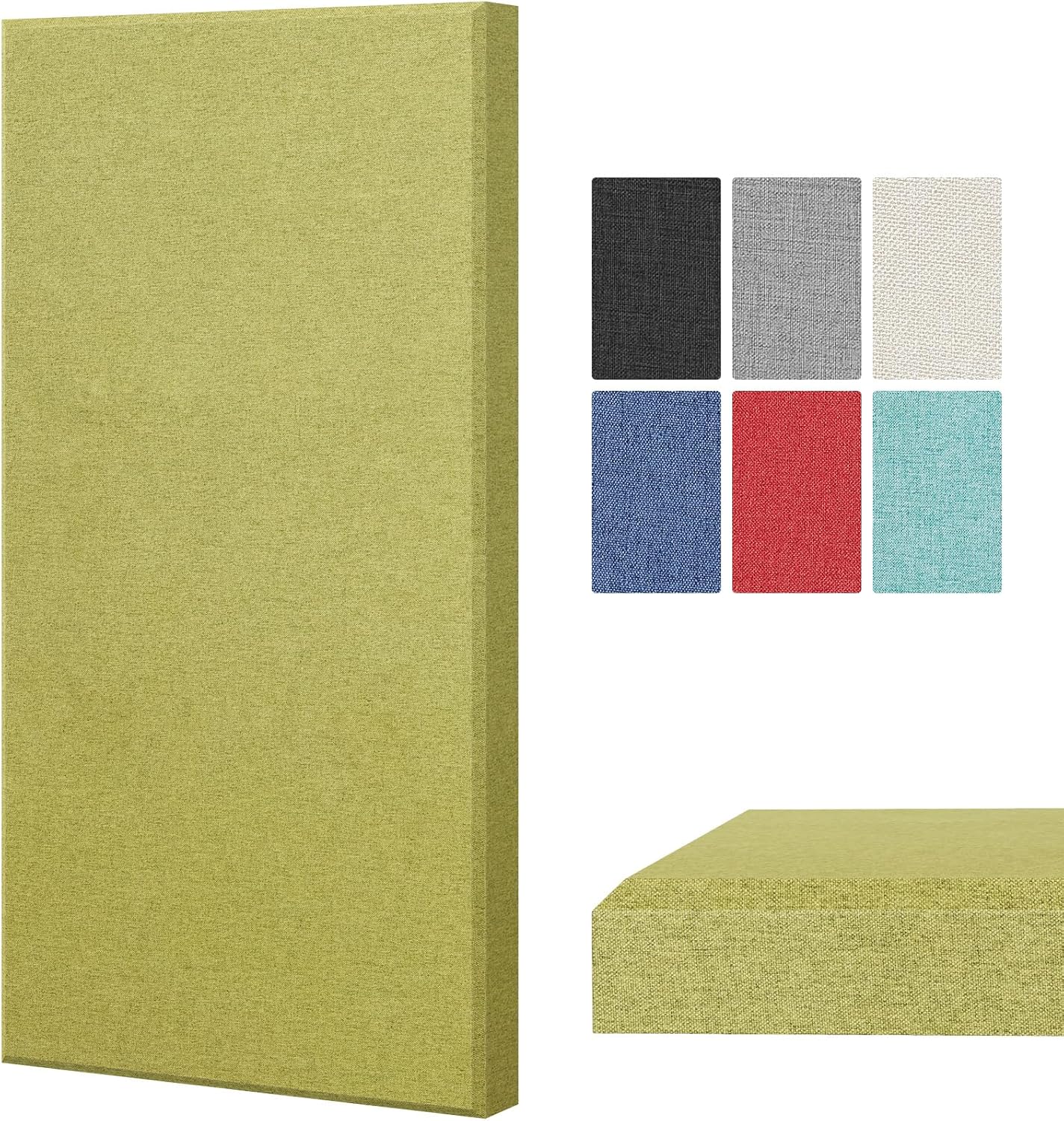 TONOR Large Fiberglass Acoustic Panels, 39.4" x 19.7" x 1.6" Sound Proof Panels for Walls, Acoustic Panels Sound Absorbing for Interior Wall Decor for Studios, Living Room, Theater, Green