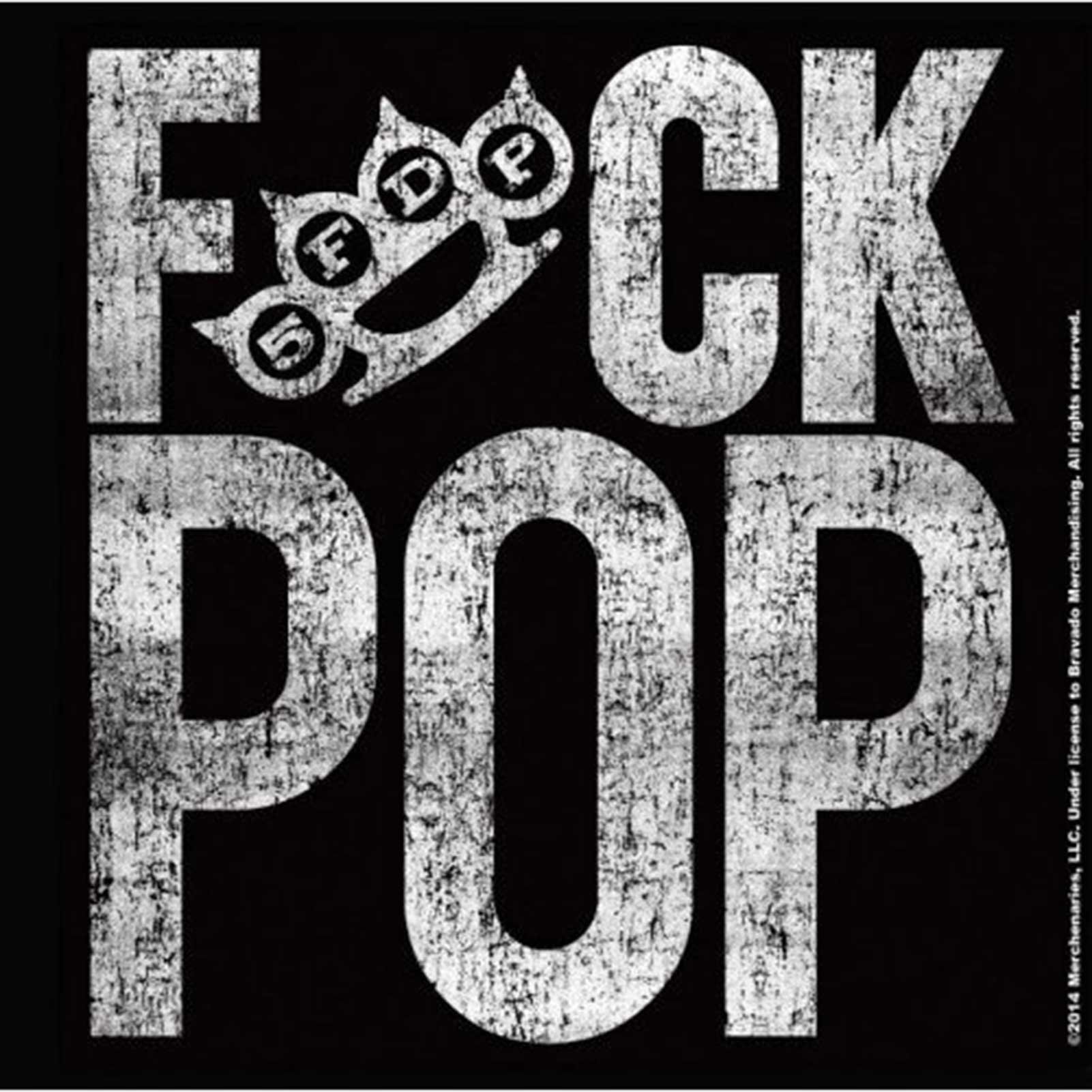 Five Finger Death Punch Black Coaster F*Ck Pop Official Cork Single Drink One Size