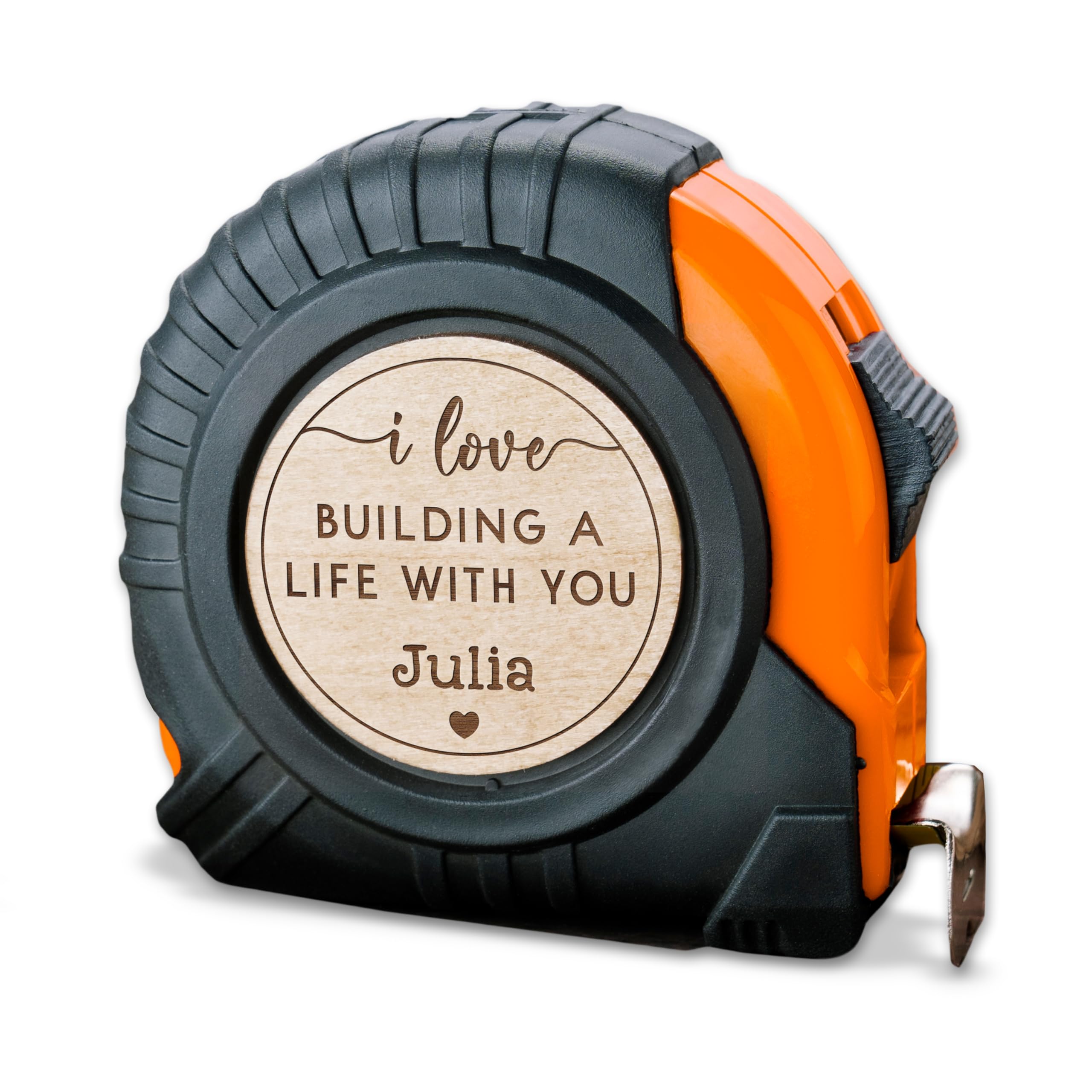 Valentines Day Gifts for Boyfriend, Tape Measure Personalized for Boyfriend, Husband, Men, I Love Building Life with You, 12 FT or 25 FT, Gifts for
