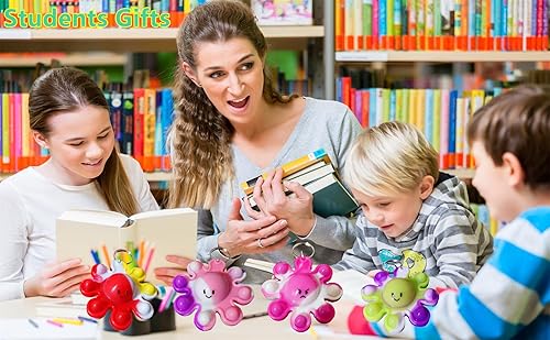 Miniatura 6 de Paquete de 100 juguetes divertidos de pulpo, pequeños regalos de verano, juguetes únicos surtidos para niños, estudiantes, regalos de profesores de