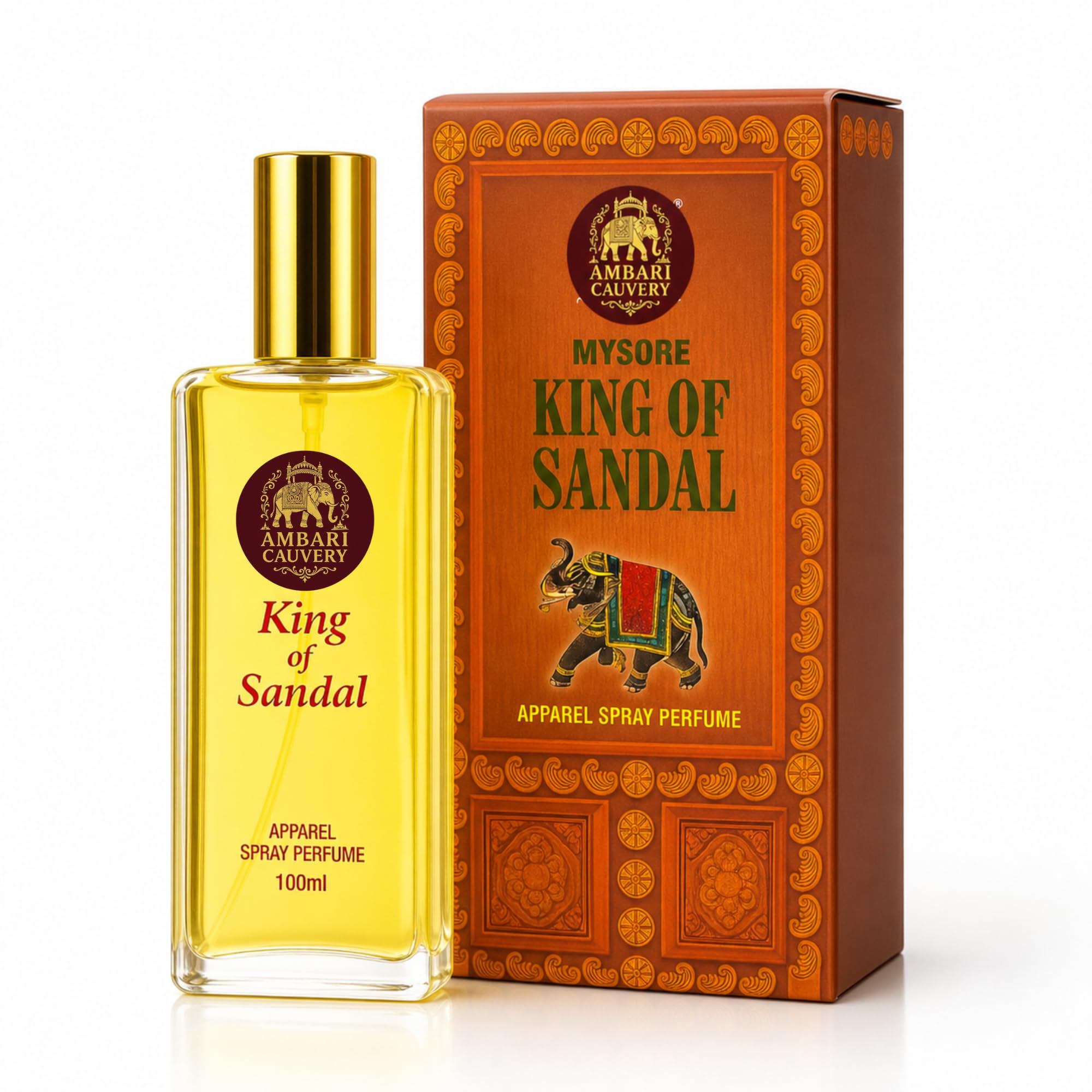 Mysore Cauvery King of Sandalwood Perfume 100ml – Long Lasting Natural Sandalwood Fragrance for Men & Women | Unisex Apparel Perfume | Pure Woody Scent-image-47