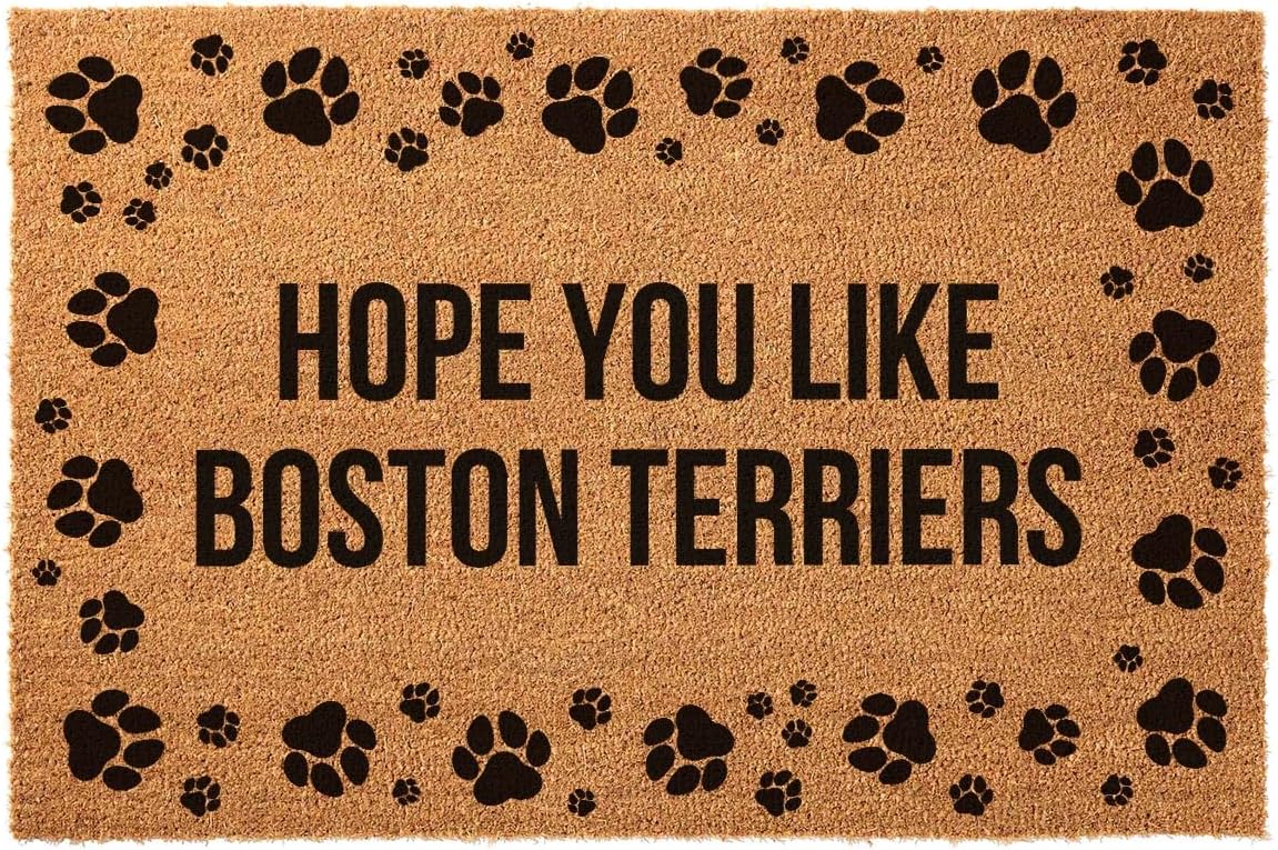 Funny Coir Doormat Hope You Like German Shepherds for The Entrance Way Personalized Rugs with Heavy-Duty PVC Backing Non Slip 23.6 x 15.7 inch