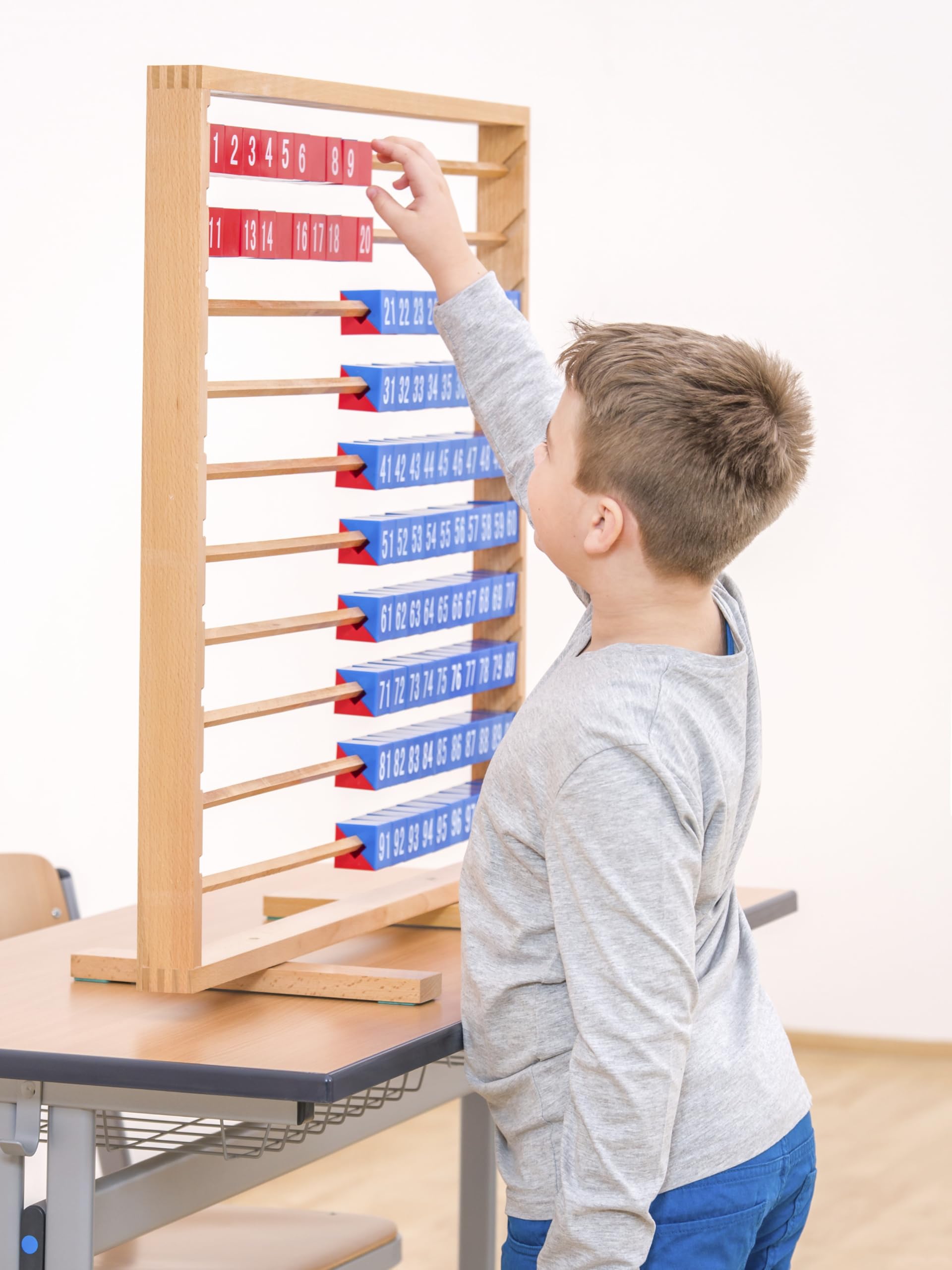 Betzold - Hunderter-Würfelrechengerät - Rechenschieber Mathematik Grundschule