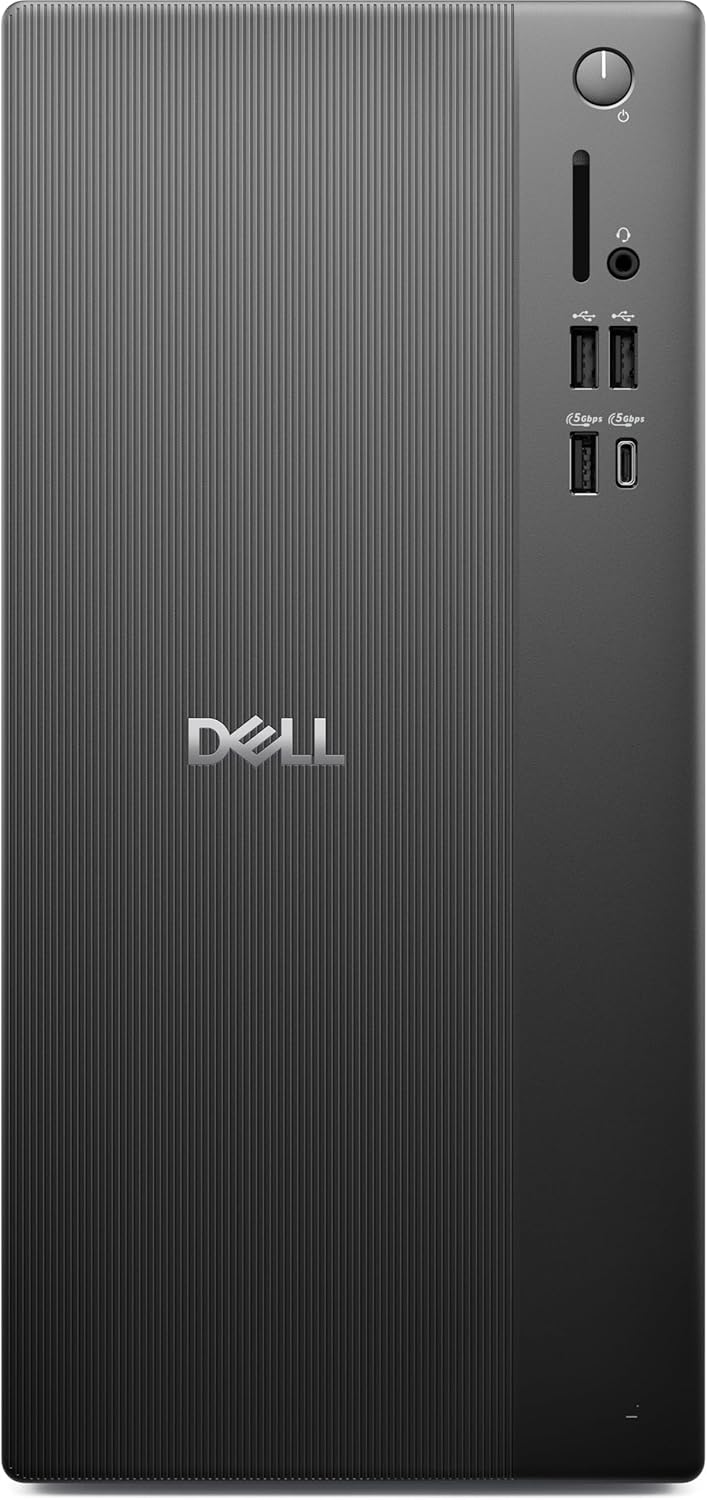 Dell ECT1250 Business Desktop 2025 Intel Core Ultra 7 265 20-Core Intel Graphics 32GB DDR5 2TB SSD Windows 11 Home Bluetooth 5.2 HDMI 2.1 1xUSB-A Gen 1 (5Gbps),1x USB-A 3.2 Gen 1 (5Gbps),2X USB-A 2.0