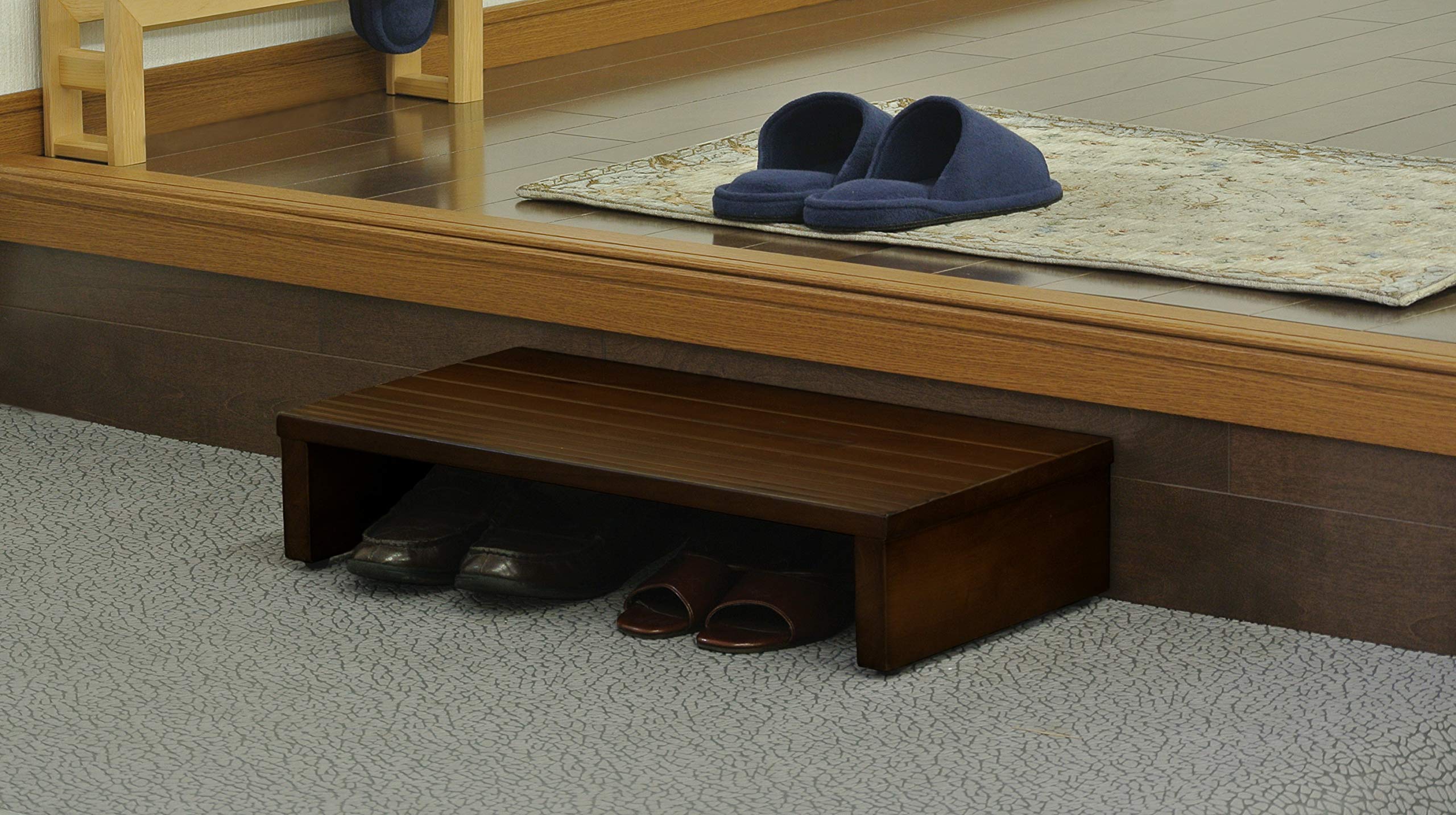 玄関踏み台 Amazon｜玄関踏み台 玄関ステップ 竹製 幅40/50/60/80cm 玄関