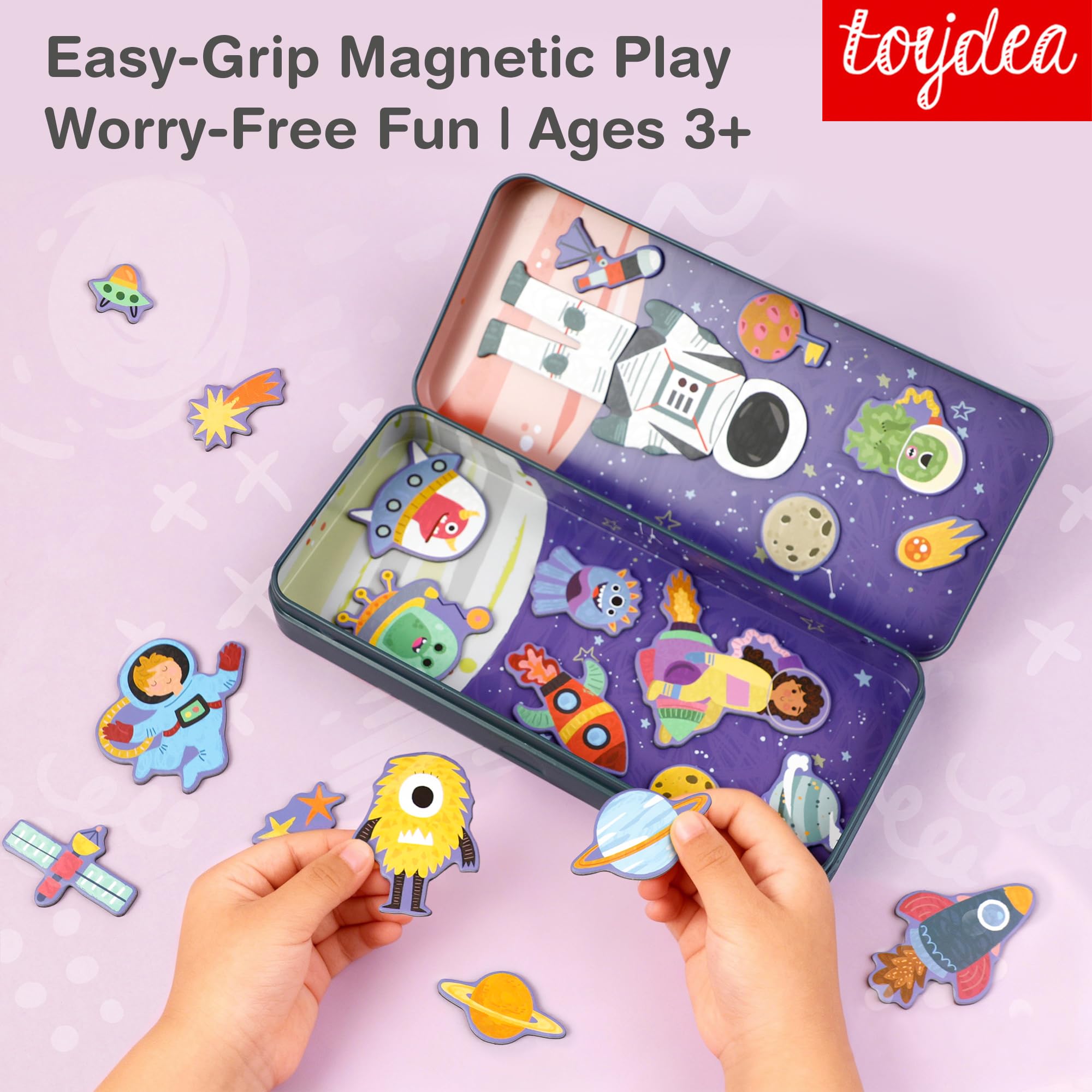Toydea Magnetic Puzzle Box - Space Theme, 30 pezzi - Image 2