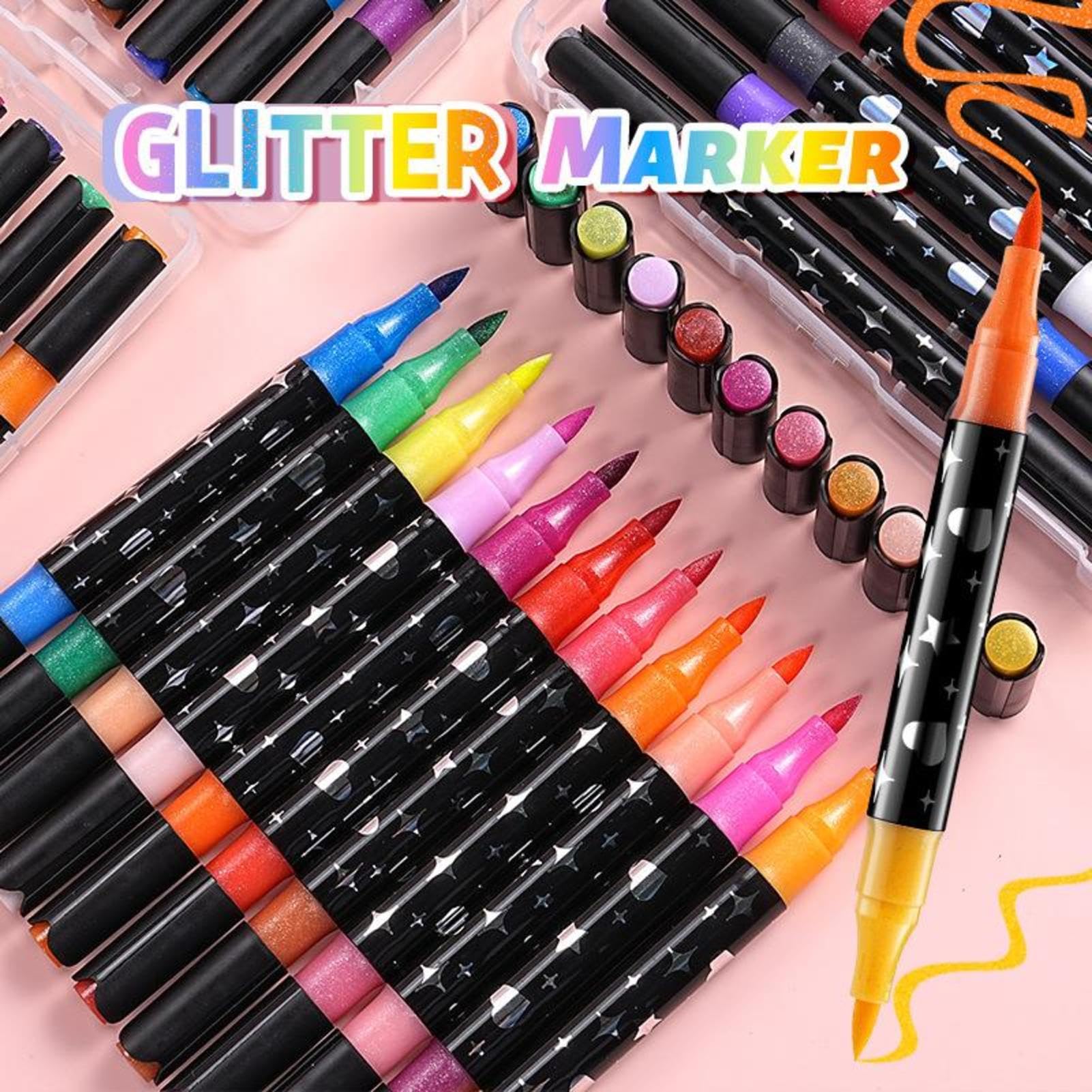 Markery malarskie, długopisy do kolorowania, artykuły do scrapbookingu, markery z końcówką pędzlową, dla dorosłych, dzieci, nastolatków, początkujących, na urodziny, klasę, do szkoły, biura