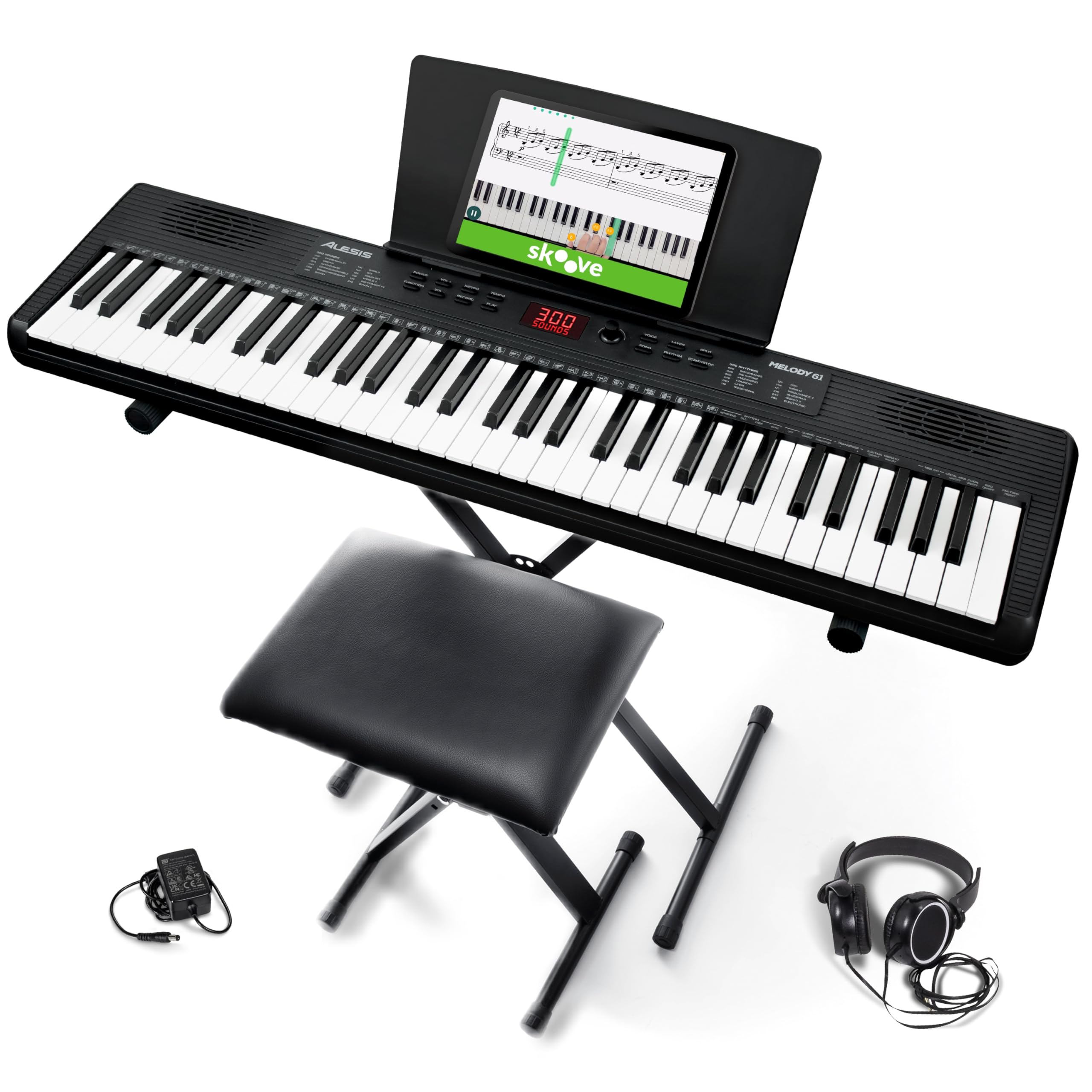 Alesis Melody 61 電子キーボード 61鍵 付属スタンド&椅子付き 製品情報：Melody 61 MKII：Alesis