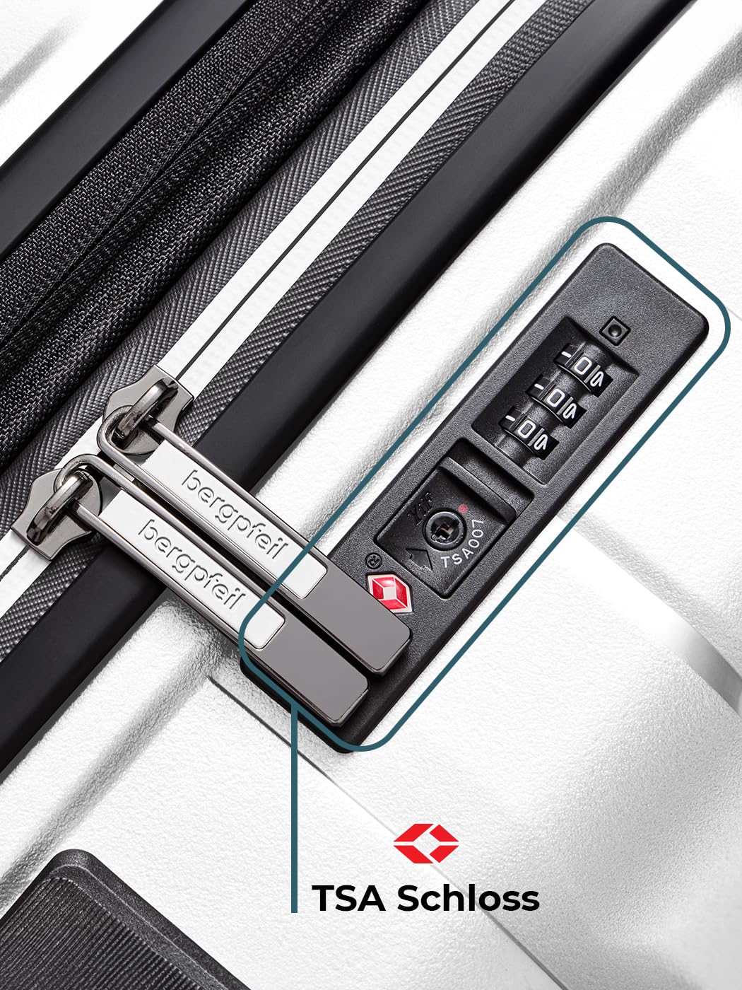 Artykuł podstawowy Travel, Ice White Metallic, Set, Zestaw walizek z twardą obudową, 3-częściowy