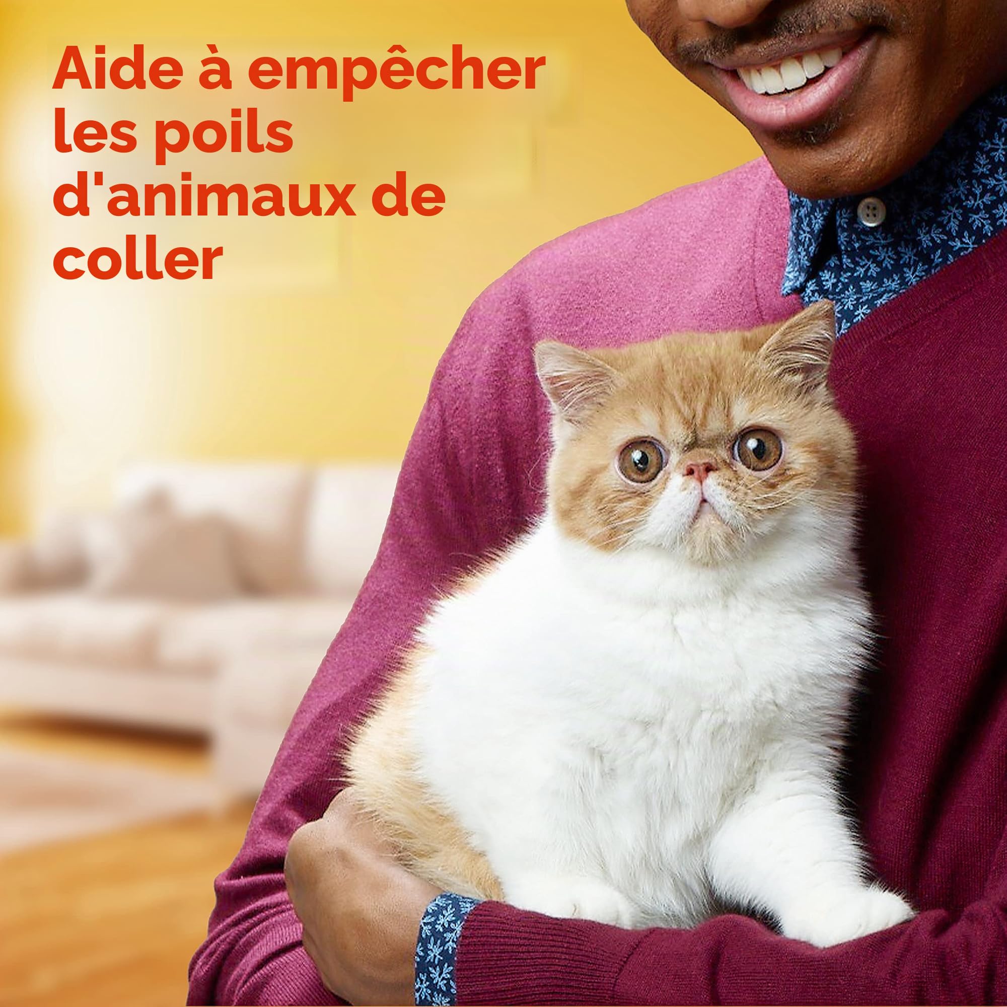 Bounce Lot de 180 feuilles de séchage pour poils d'animaux et peluches avec 3 filtres anti-poils d'animaux, parfum frais