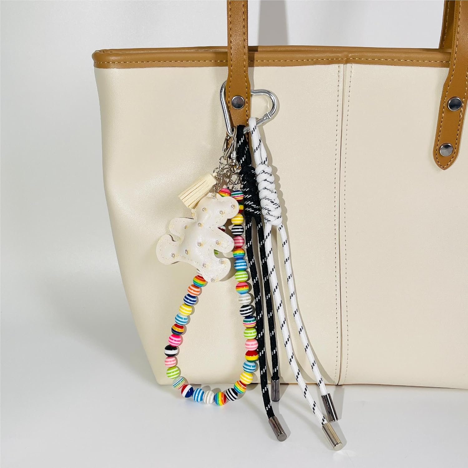 Hand-Woven Nylon Rope Key Chain, Bag Charm, Keychain for Women, Aesthetic Keychain, Bag Accessories Charms for Backpack, Handbag - Image 4