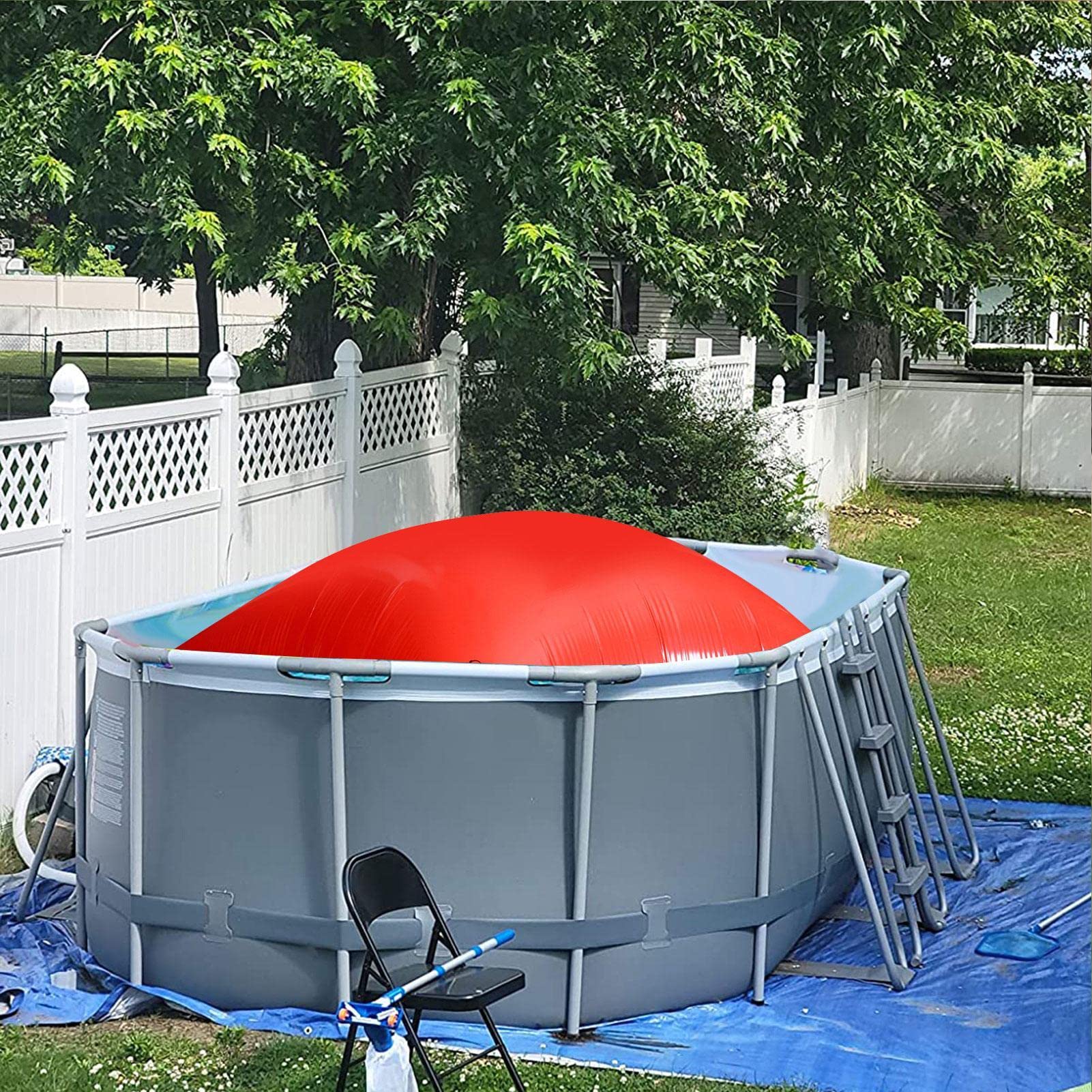 Yusheng Cojín de piscina, cojín de invierno para piscina, cojín de aire de cierre de invierno, cojín de aire, cojín de piscina, para cubierta de invierno, cojín de aire