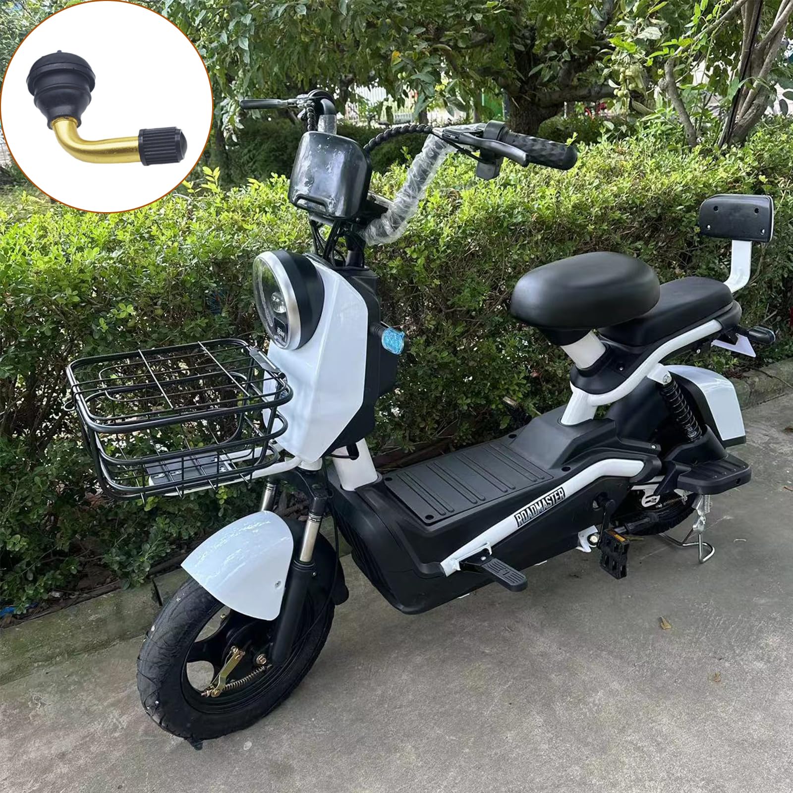 6 Unidades PVR70 Válvula de Rueda, Válvula Tubeless 90 Grados, Latón para Motocicletas, Autos, Bicicletas, Scooters