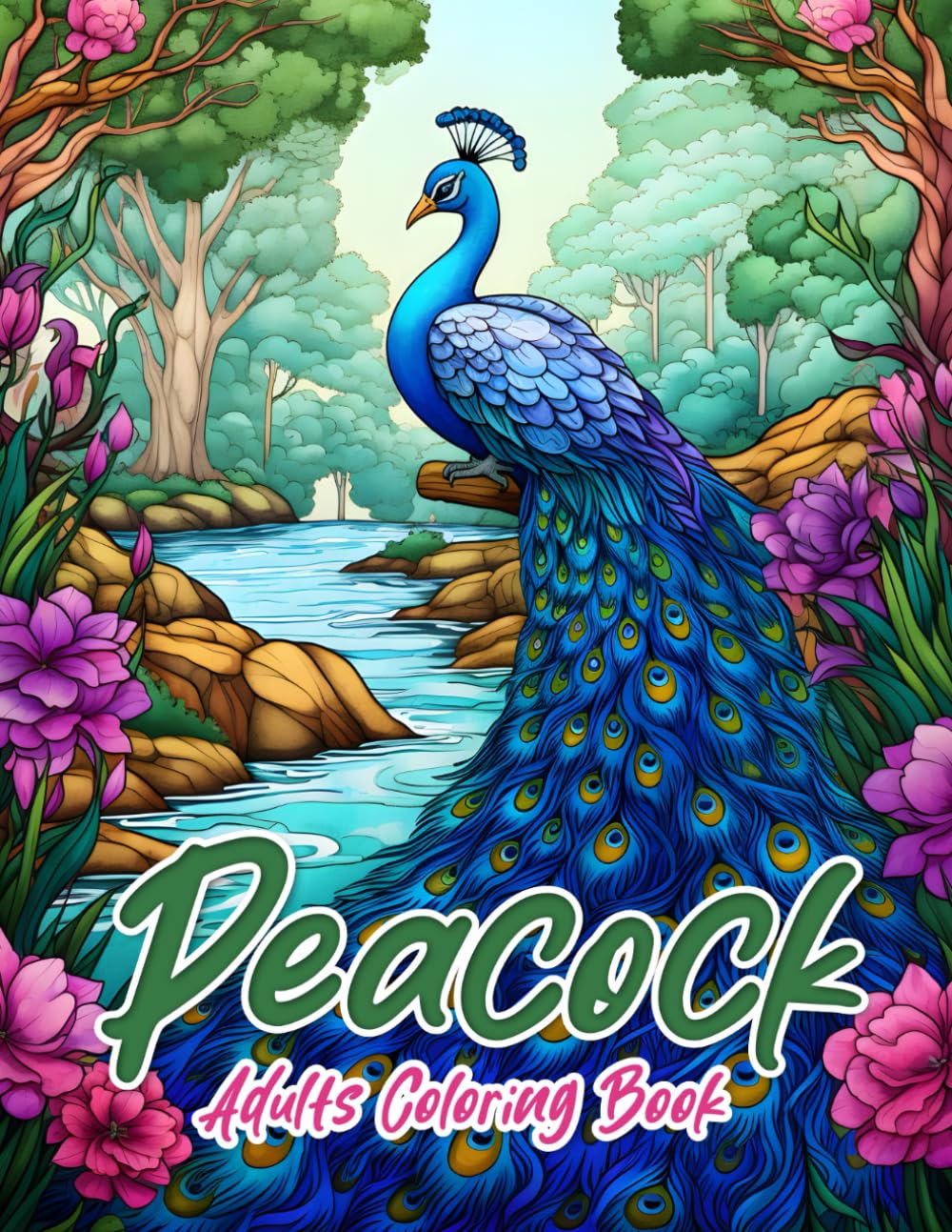 Peacock Adults Coloring Book: Relaxation, Mindfulness And Stress Relief Activities Book For Adult and Teen.