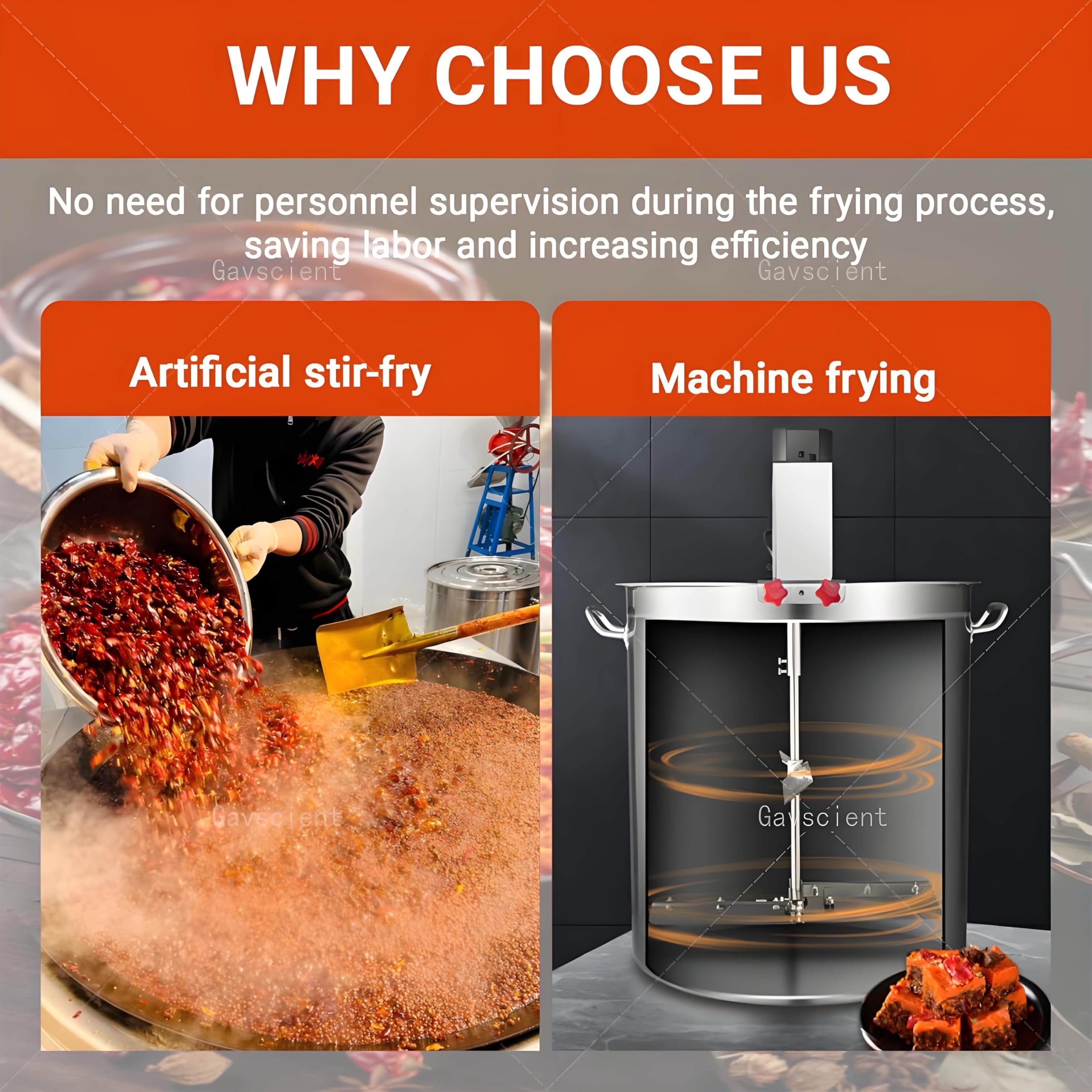 Mezclador comercial de alimentos, velocidad ajustable, diseño antiadherente para salsas y condimentos, ideal para catering y preparación de alimentos