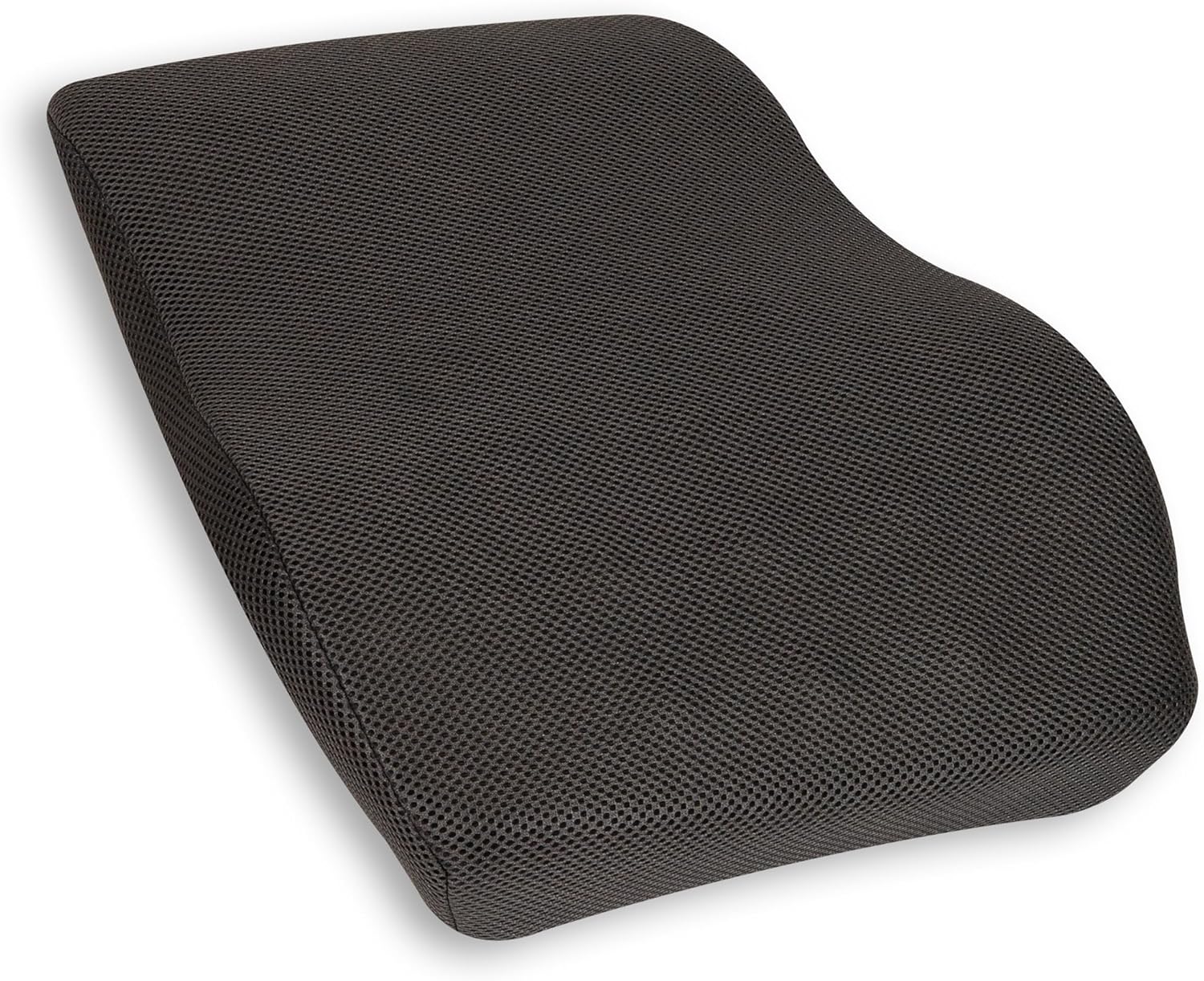 Mind Reader Air-Cloud Lumbar Cushion, Ergonomic Memory Foam Back Support Pillow for Office Chairs, Recliners, and Car Seats, Chiropractor-Recommended, Gray