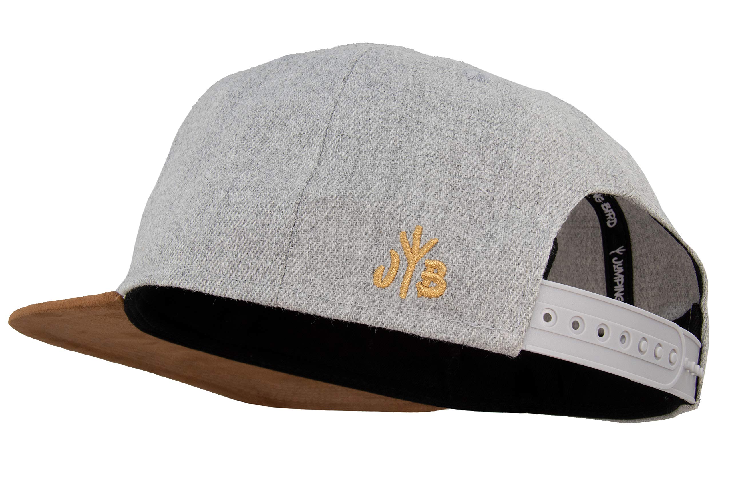 Jumping Bird Gorra de Béisbol Unisex • Gorra Snapback para Exteriores • Gorra Deportiva de Lana para Hombre y Mujer en Gris Claro • Ajustable Individualmente • Watzmann