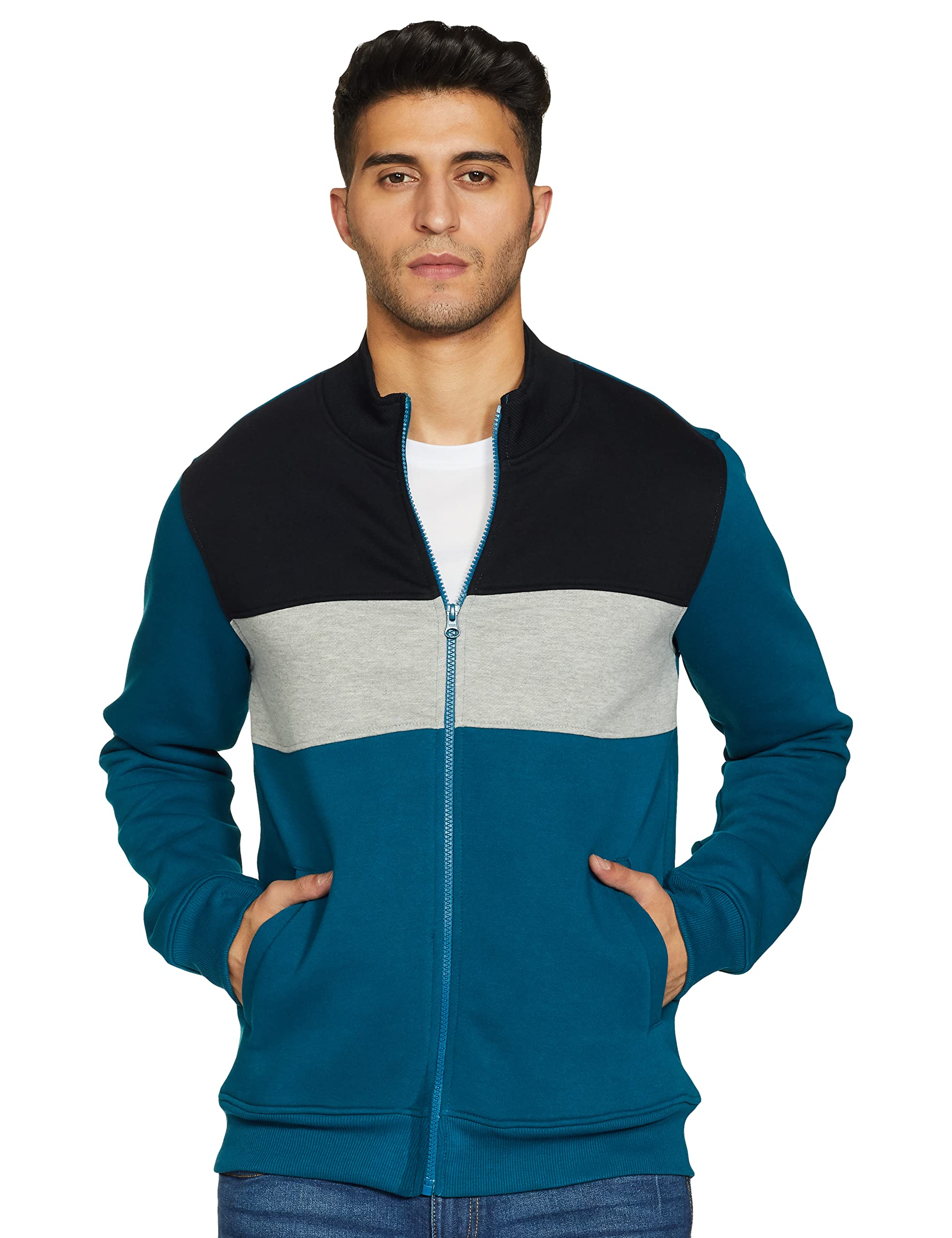 Amazon Brand - Symbol Men Cotton Blend Hooded Sweatshirt-picture-24