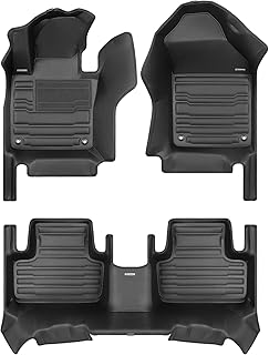 TuxMat - for Volvo XC60 Recharge 2018-2024 Models - Custom Car Mats - Maximum Coverage, All Weather, Laser Measured - This Full Set Includes 1st and 2nd Rows