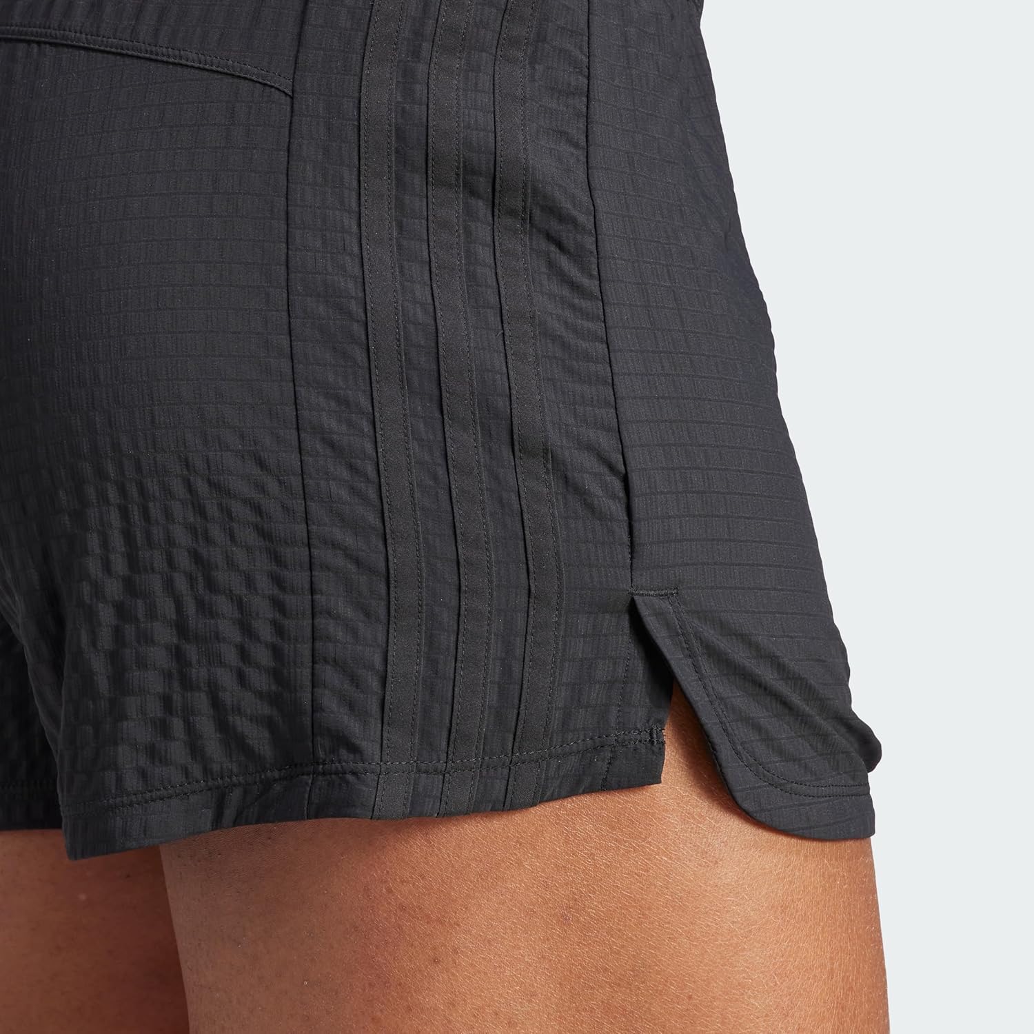 adidas Womens Pacer Training 3-Stripes Woven High-Rise Shorts - Image 9