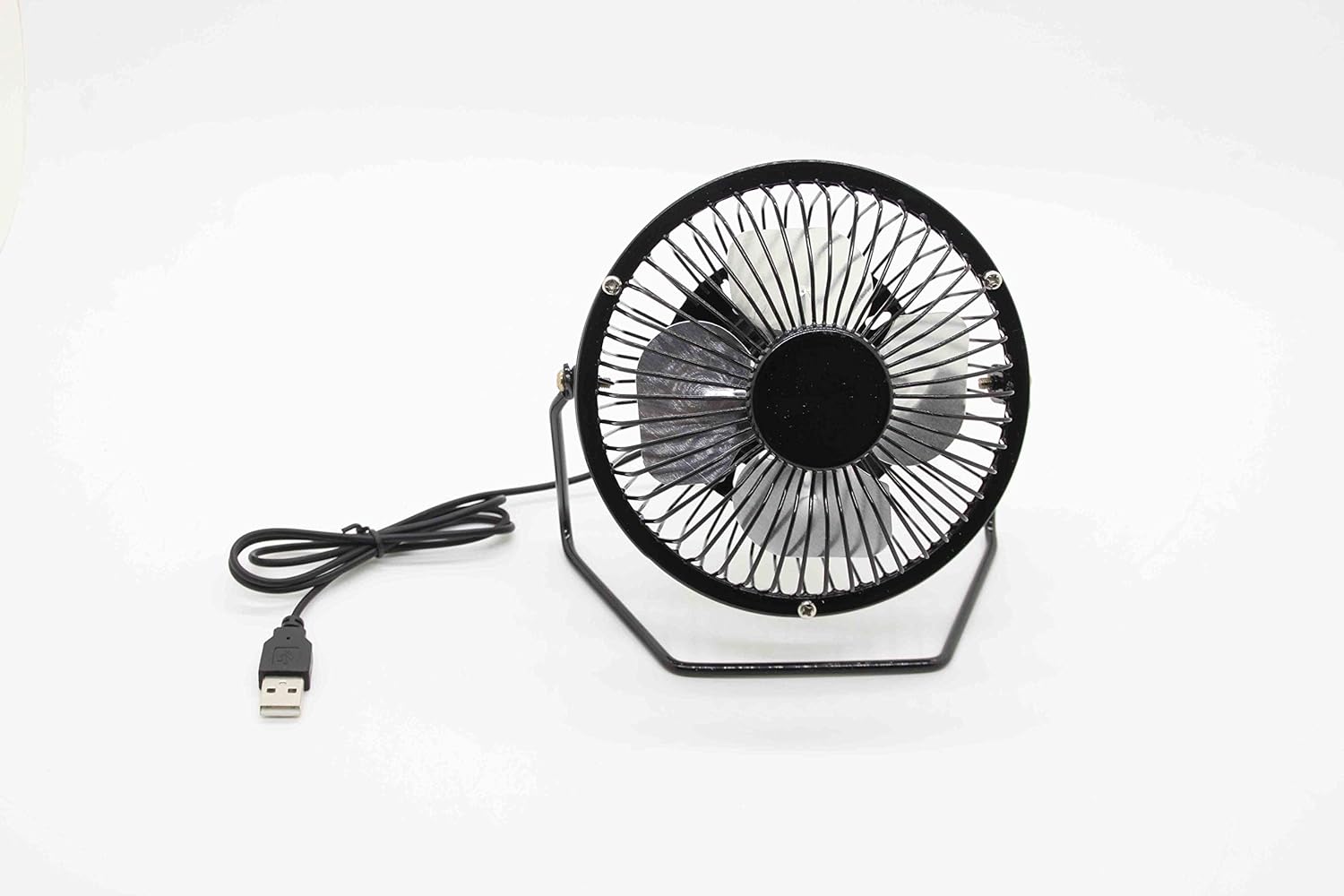 FixtureDisplays® 6" Mini USB Table Desk Personal Metal Fan
