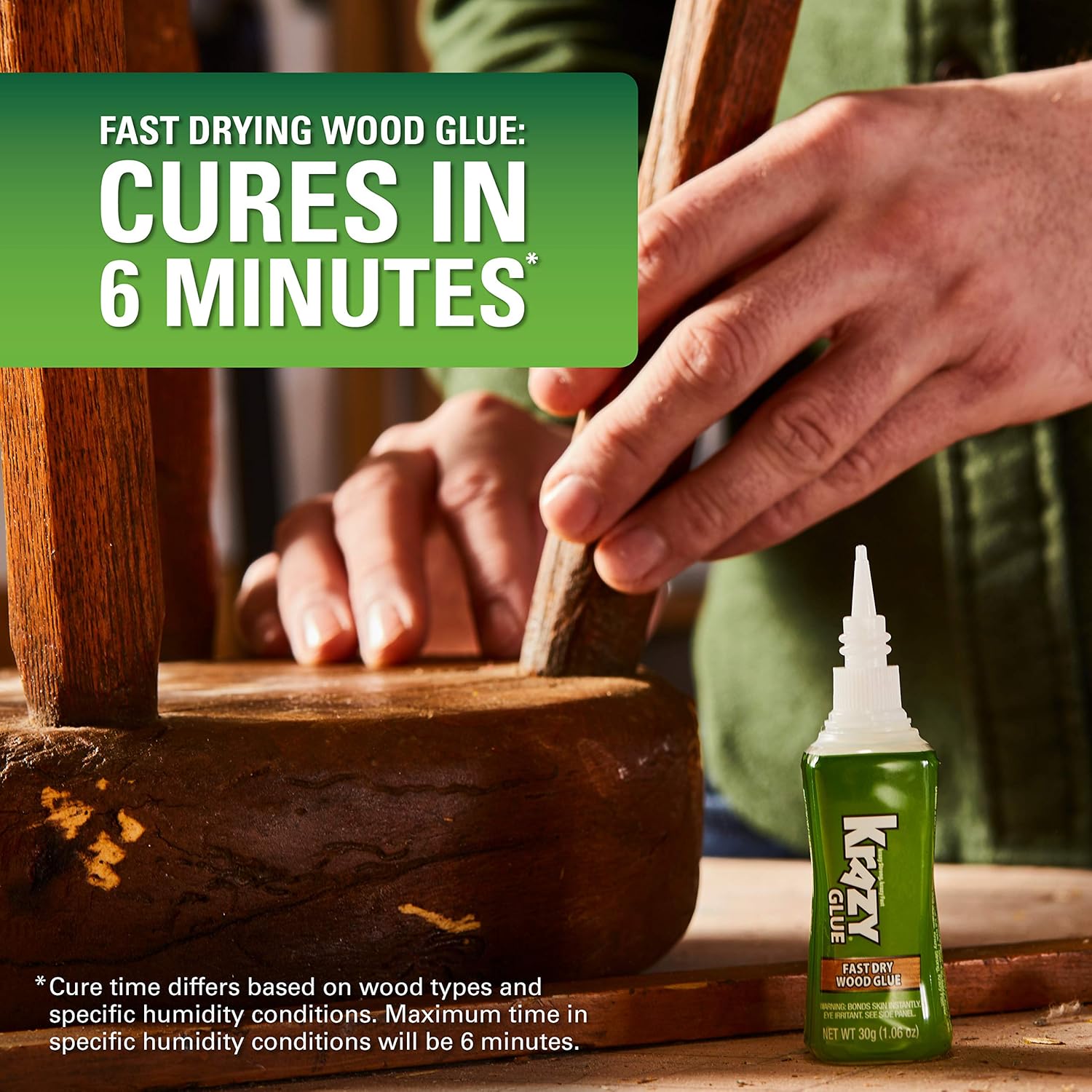 Krazy Glue, Fast Dry Wood Glue, 30 g (Pack of 2)