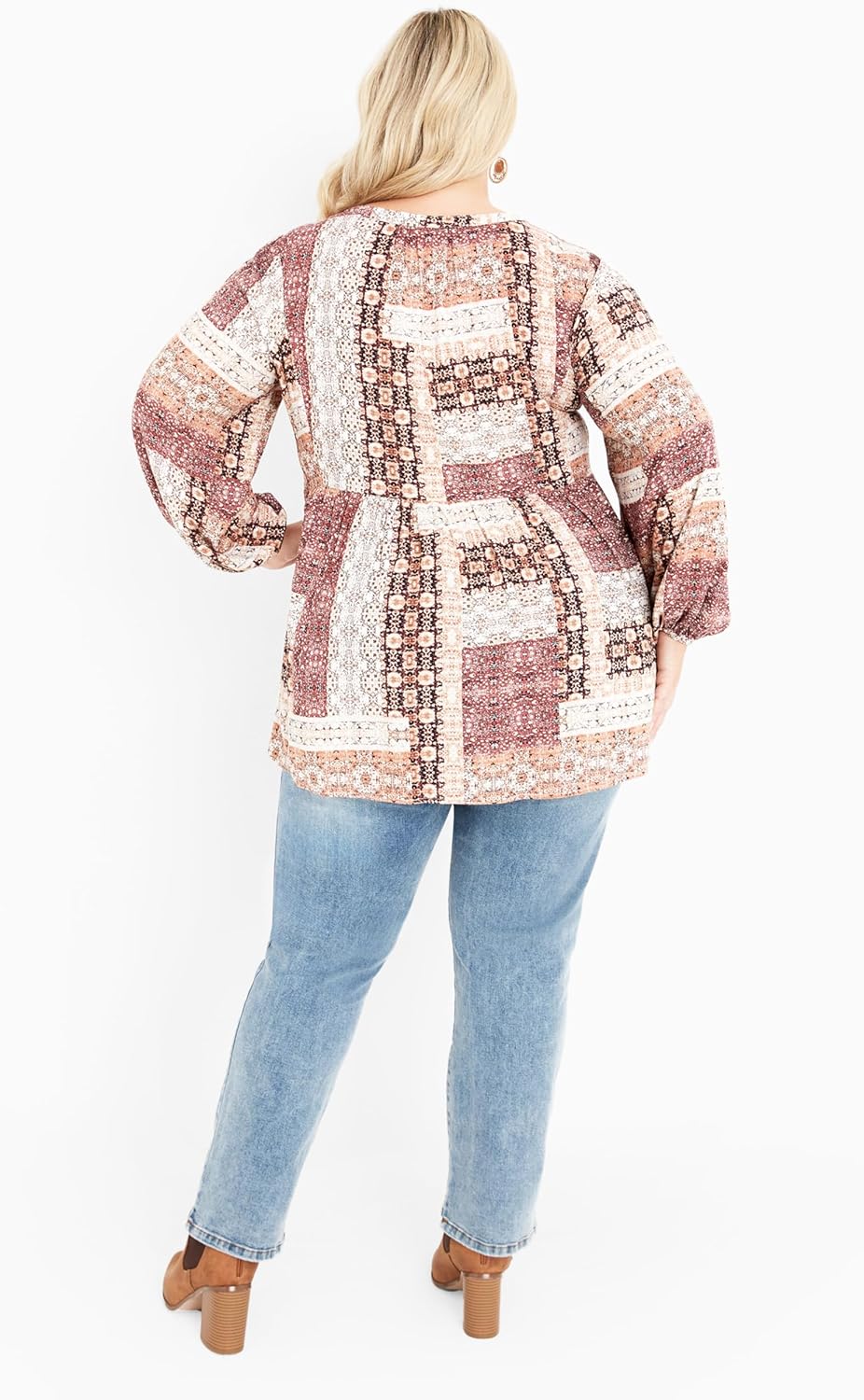 Avenue Womens Plus Size Tunic Charmed - Image 4