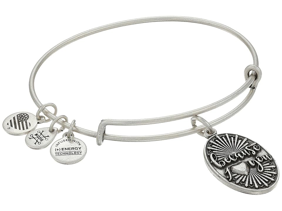 

Alex and Ani Because I Love You II (Rafaelian Silver) Bracelet
