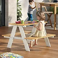 Mesa Infantil de Atividades para Playground e Piquenique, Mesinha Multiuso para Crianças