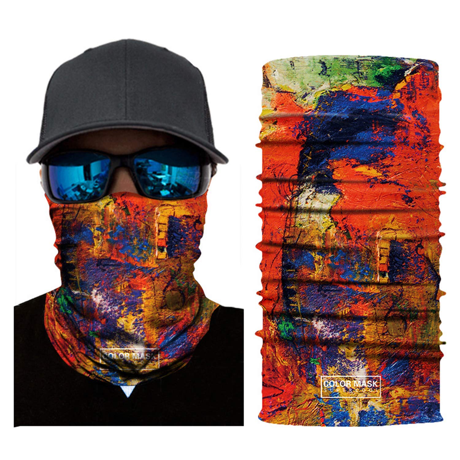 MissShorthair Neck Gaiter Seamless Face Mask Bandana Cover Headwear Tube Scarf for Men Sports, Outdoors, Sun Dust Protection