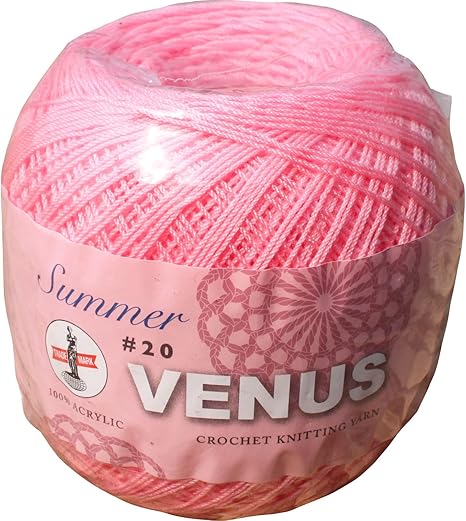 Amazon Co Jp Raan Pah Muang Venus アクリル100 軽量 薄い かぎ針編み 編み糸 夏シリーズ 130グラム ピンク Item7570amz ホビー