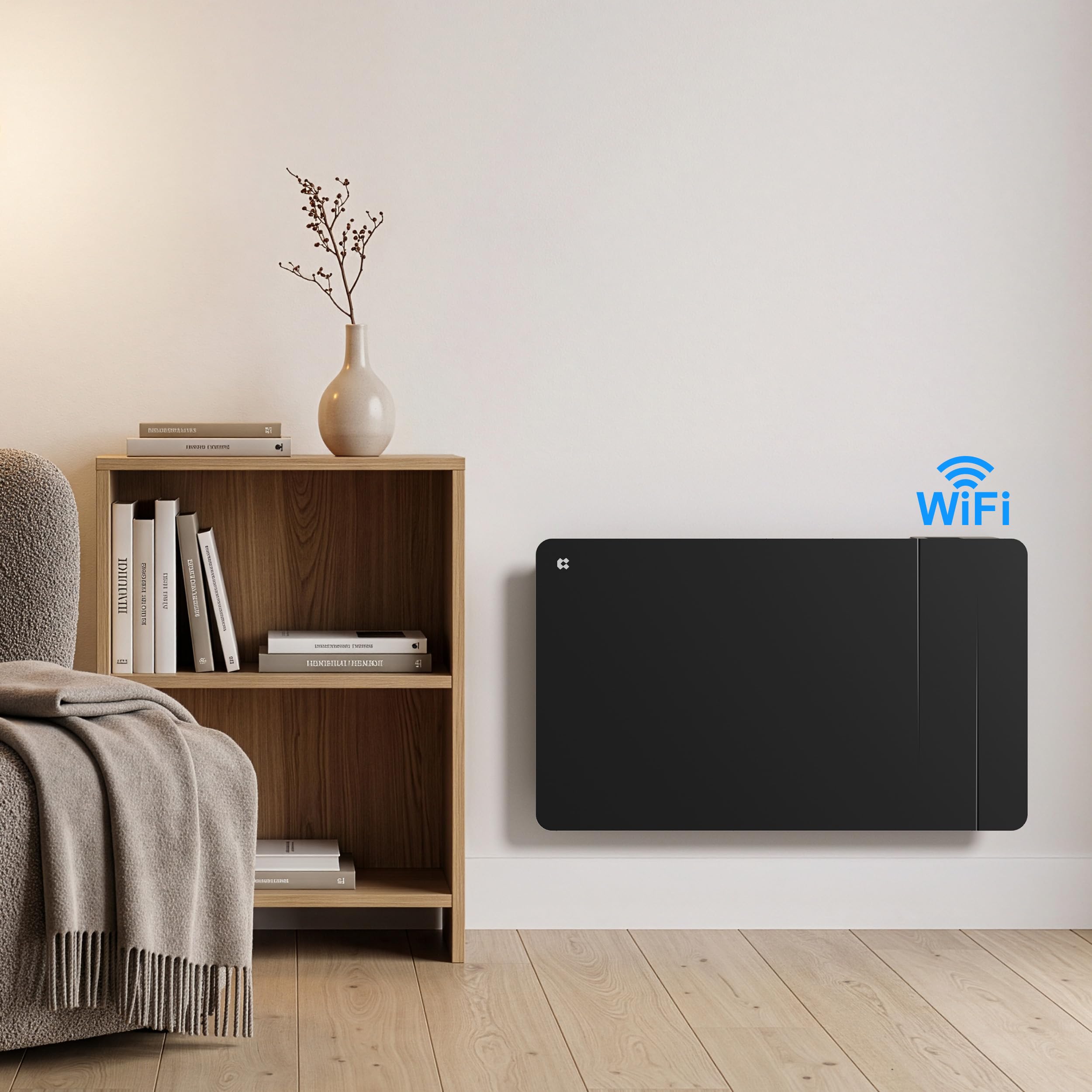 CIARRA CBHTD15A-B Radiateur à Inertie Céramique 1500W WiFi Noir