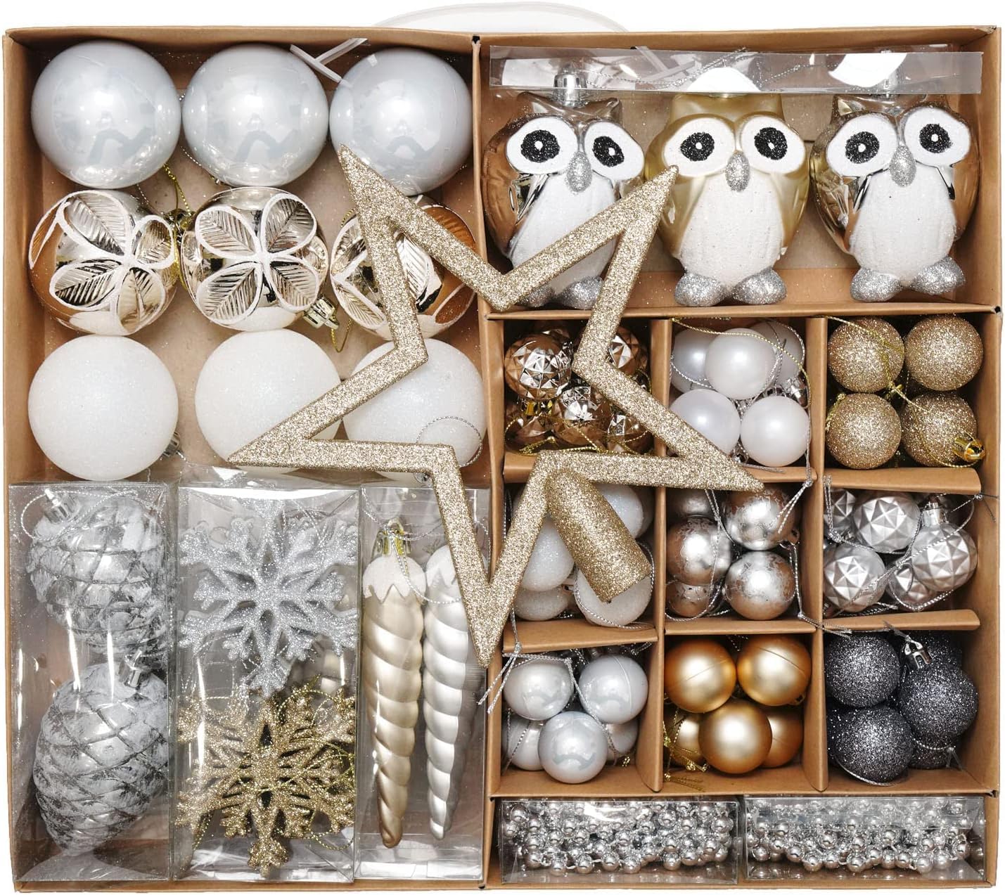 超レア！海外限定☆グルート♡オーナメント Amazon.co.jp: クリスマス ボール オーナメント SVNVIOZ 北欧風 100個