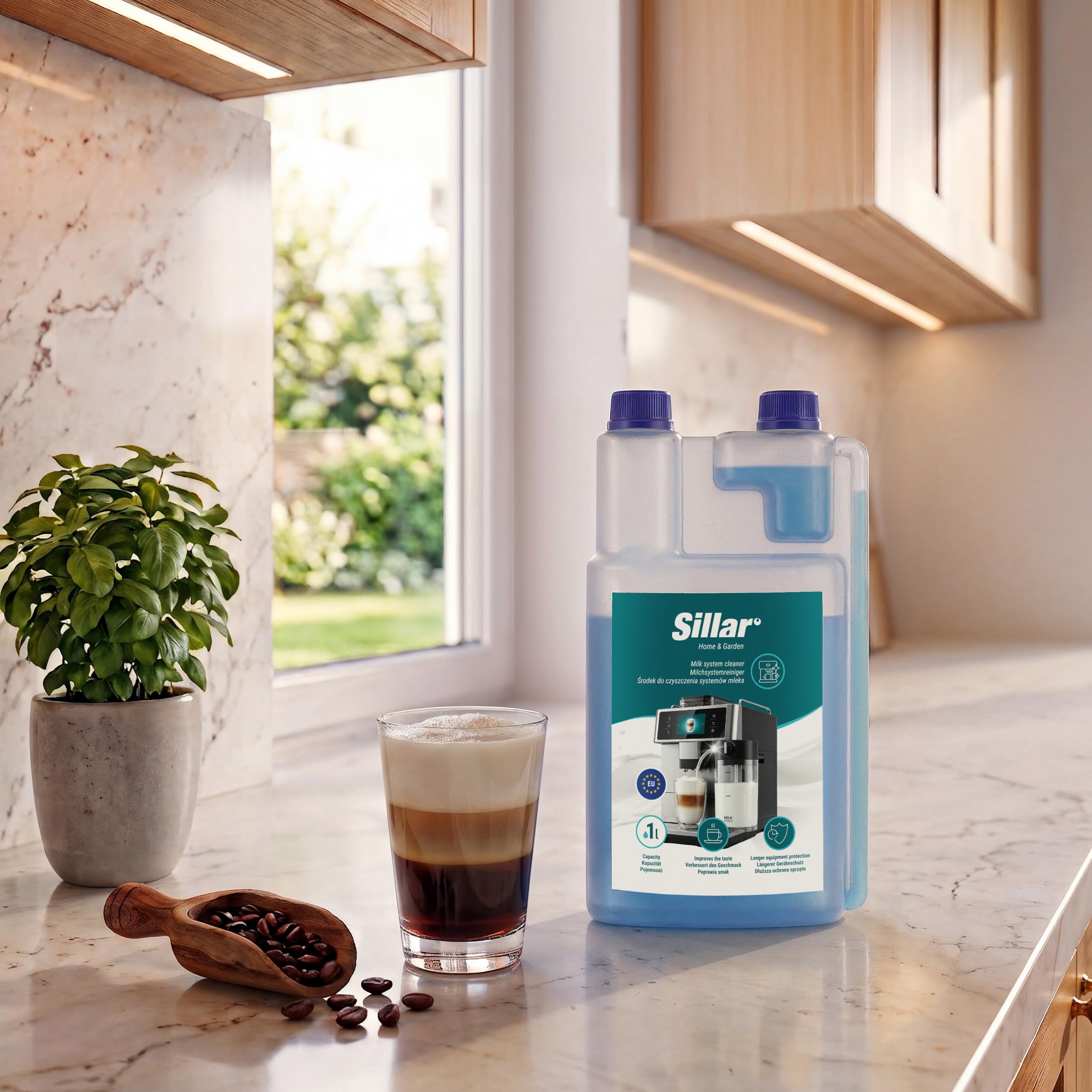 Sillar Limpiador del Sistema de Leche 3 x 1 L para Cafeteras y Espumadores