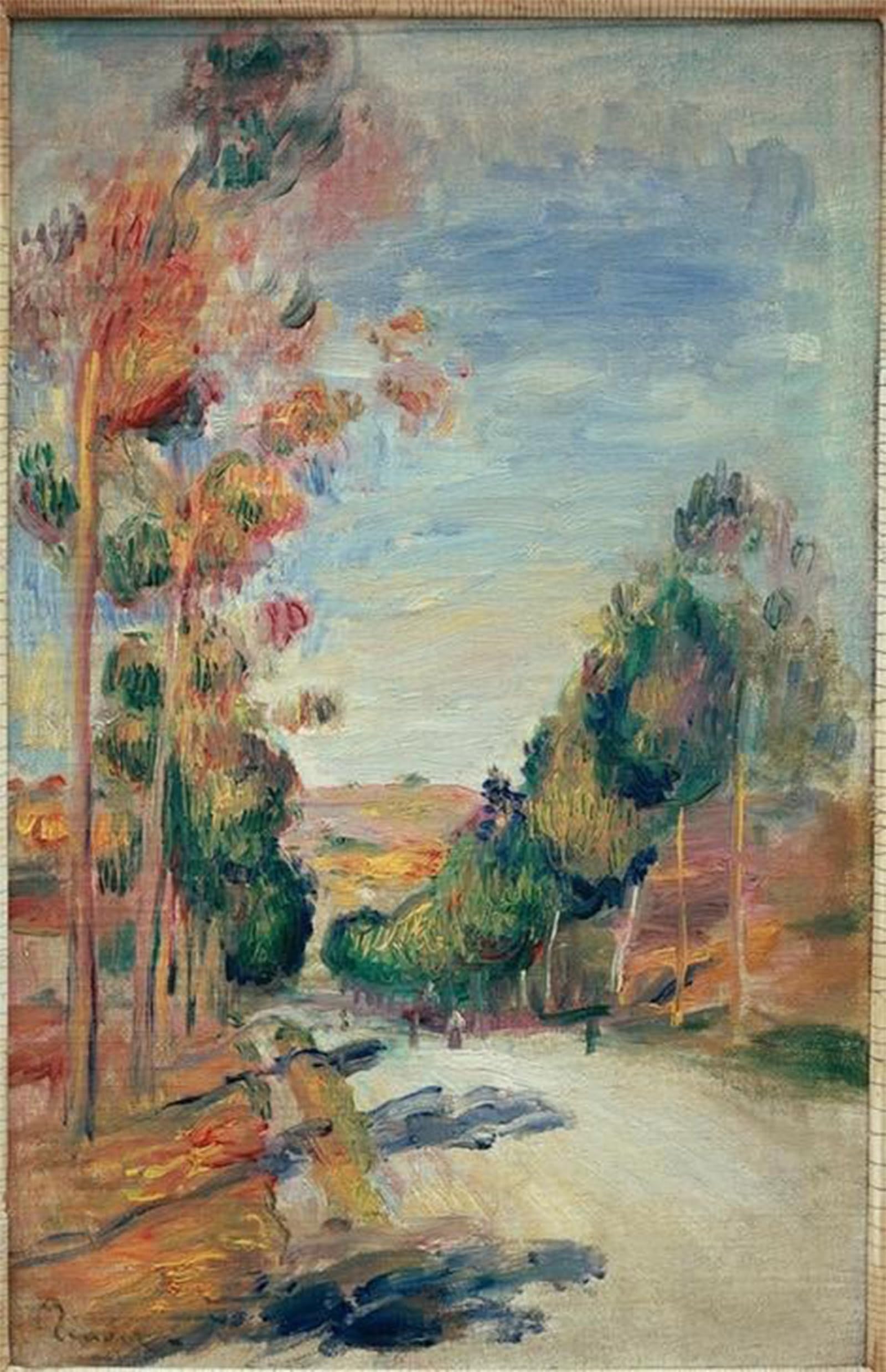 SERENDIPITP Vintage Picture Print on Canvas Wall Art Poster Landscape of Essoyes by Pierre Auguste Renoir Artwork Print Poster for Wall Decor 60x90cm