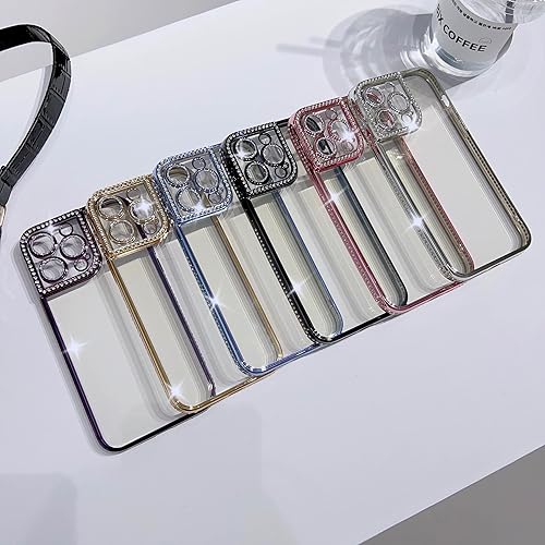 Miniatura 7 de wahhle Funda diseñada para iPhone 11 Pro con purpurina, cubierta de teléfono con incrustaciones de diamantes brillantes para mujeres y niñas con