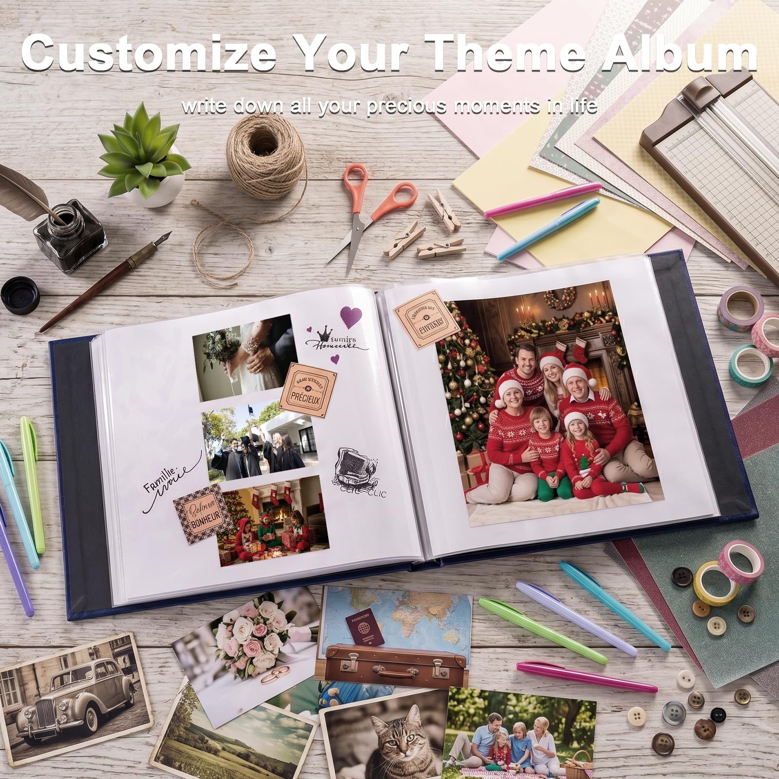 Velvet Photo Album - DIY Scrapbooking -2